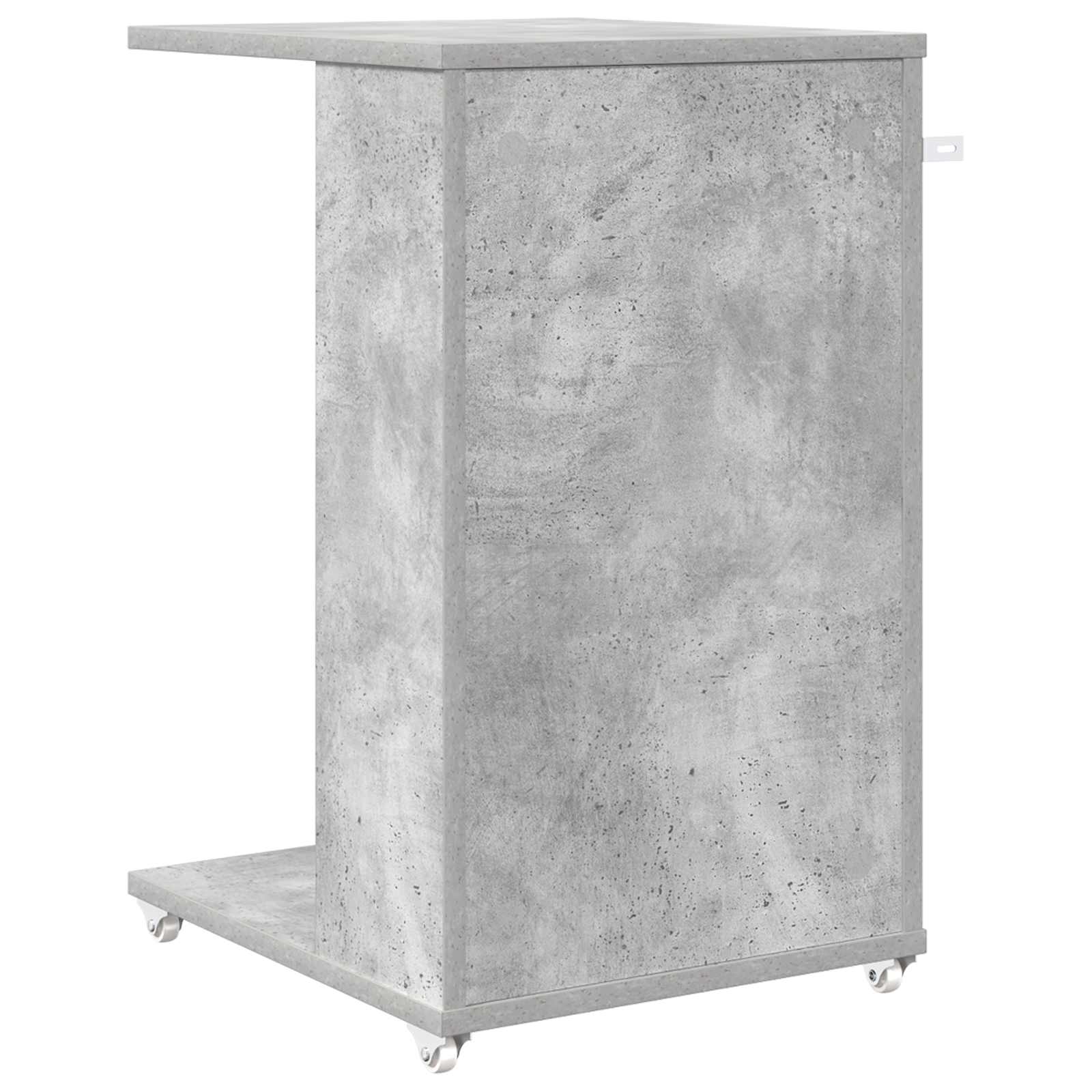 Bocni stol Betonski sivi 40 x 35 x 60 cm Konstruirano drvo