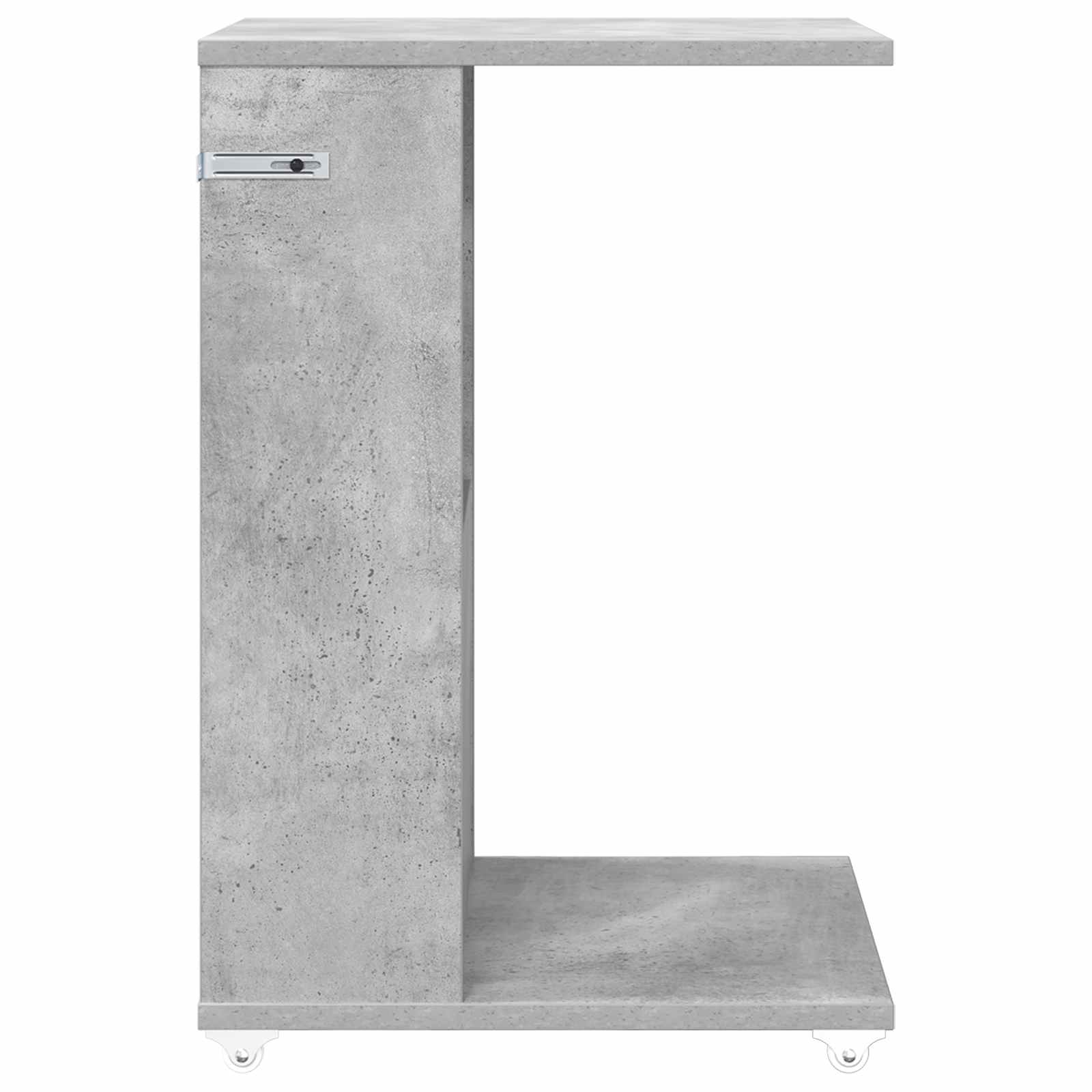 Bocni stol Betonski sivi 40 x 35 x 60 cm Konstruirano drvo