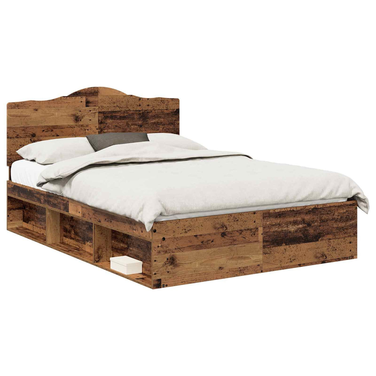 Krevetna konstrukcija s uzglavljem Staro drvo 150 x 200 cm