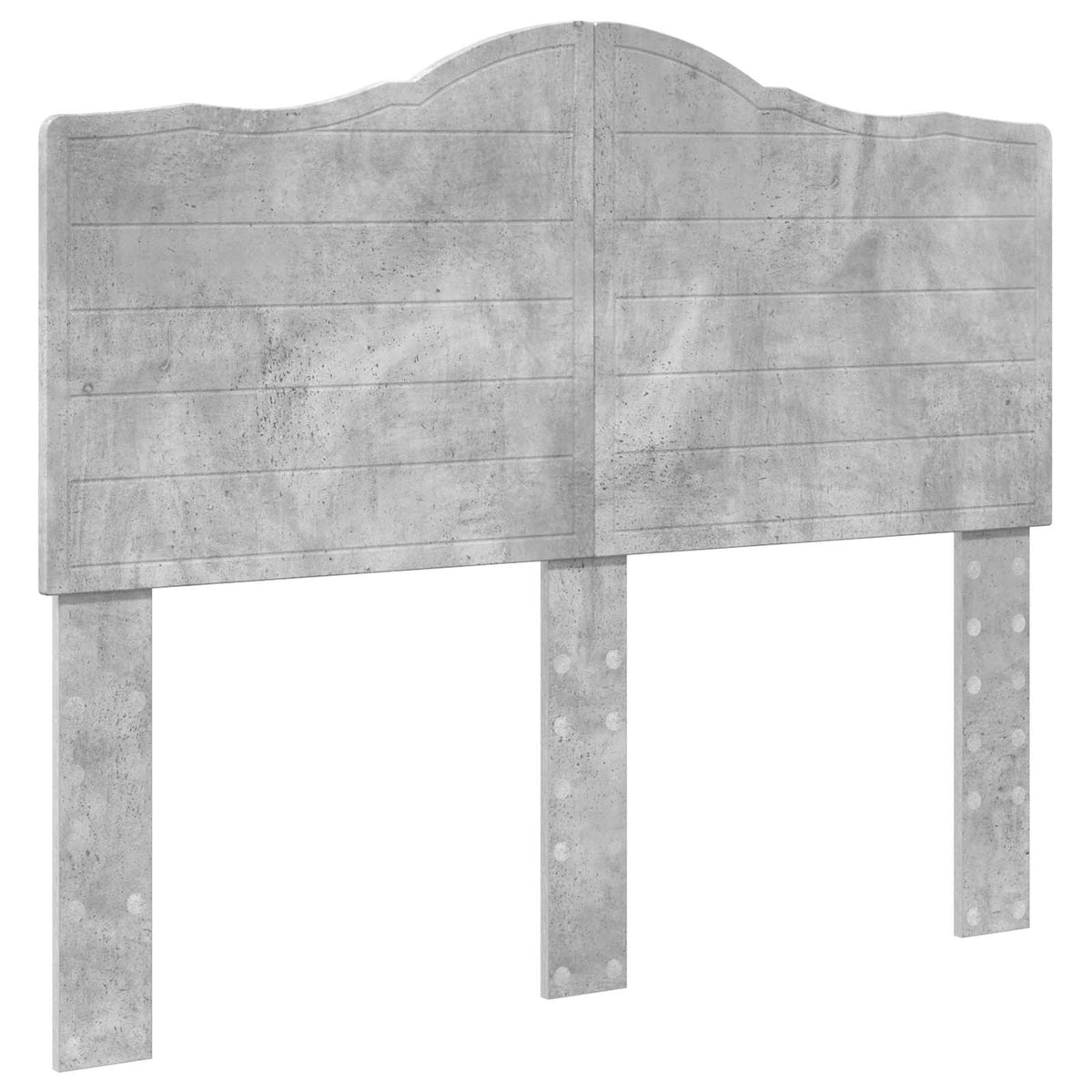 Krevetna konstrukcija s uzglavljem Betonska siva 135 x 190 cm