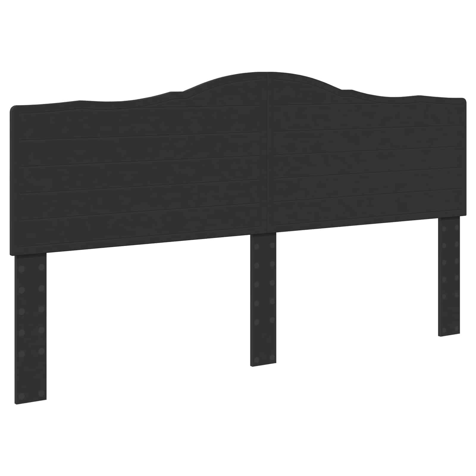 Krevetna konstrukcija Crna 200 x 200 cm Inženjersko Drvo