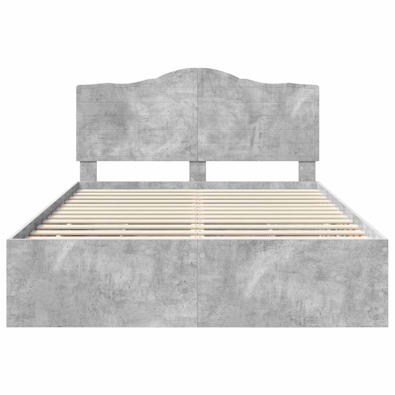 Krevetna konstrukcija s ladicama Betonska siva 150 x 200 cm