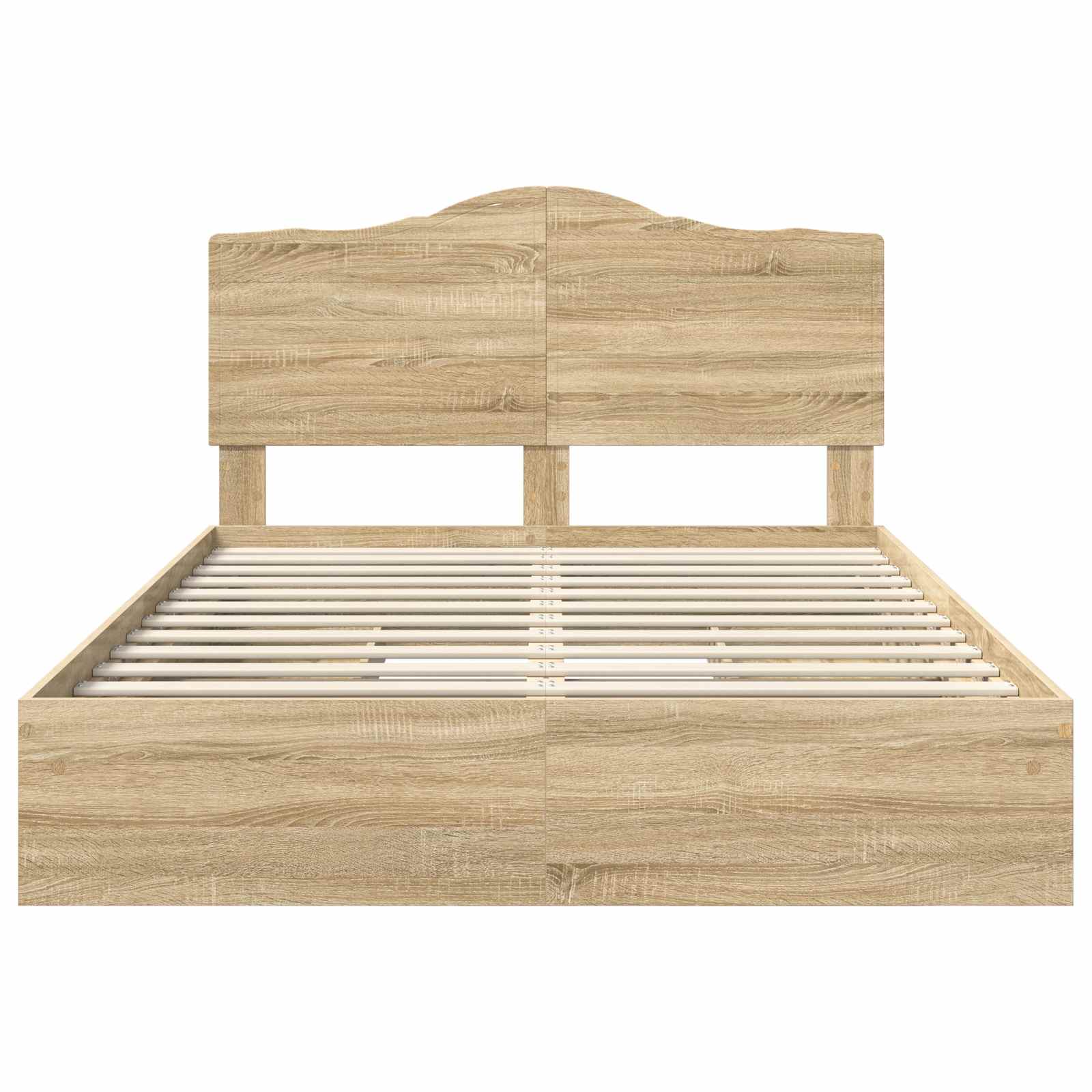 Krevet s od storage Sonoma hrast 150 x 200 cm Konstruirano drvo