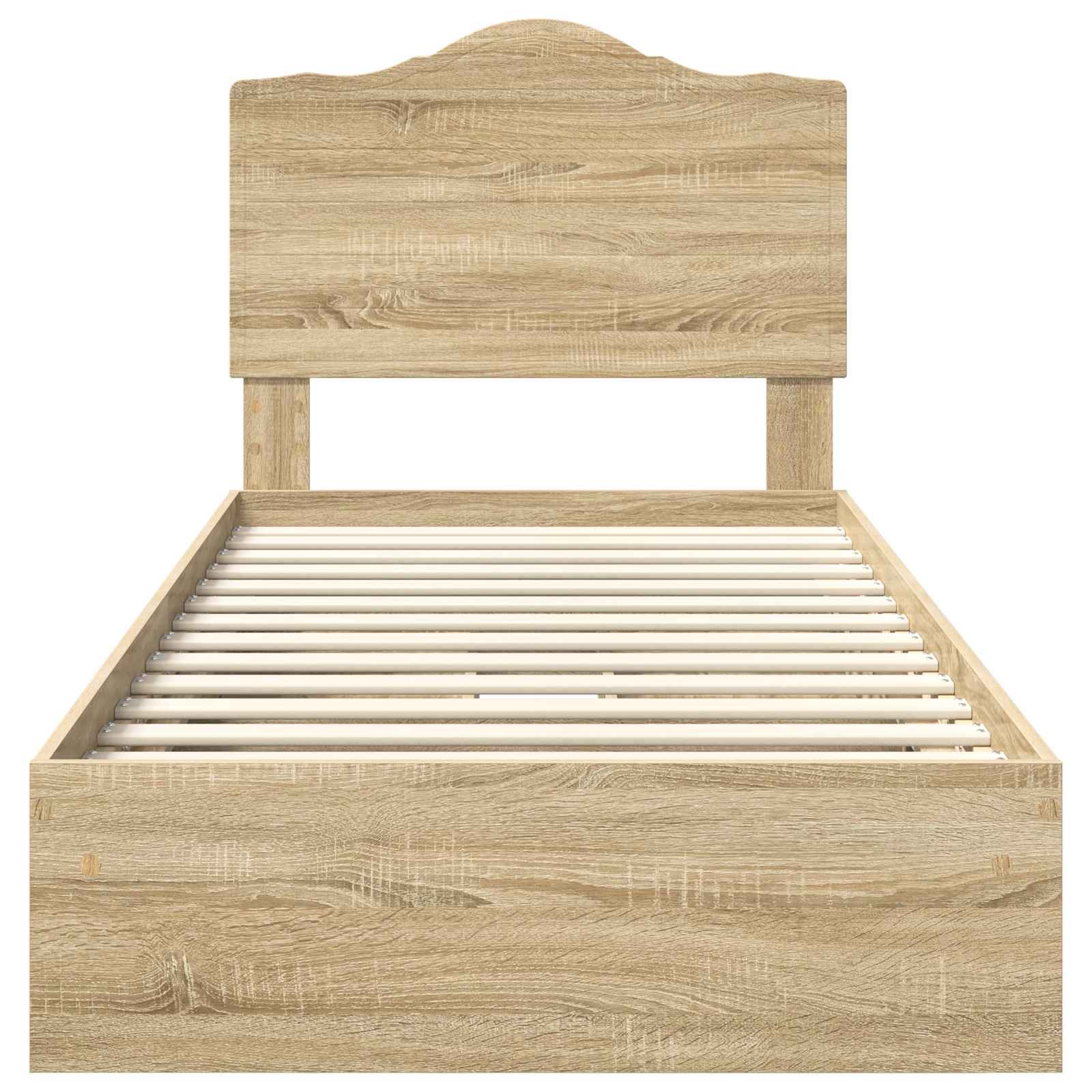 Krevet s od storage Sonoma hrast 90 x 200 cm Konstruirano drvo