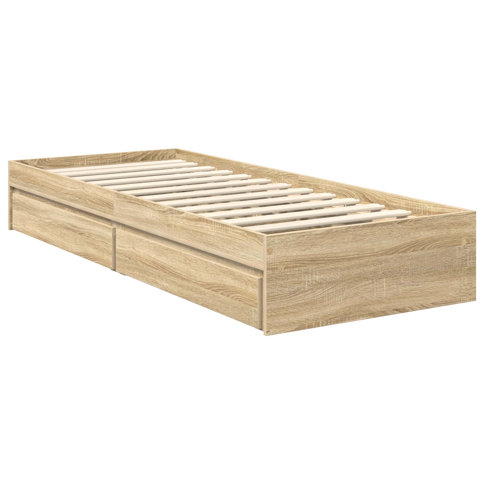 Krevet s od storage Sonoma hrast 70 x 190 cm Konstruirano drvo