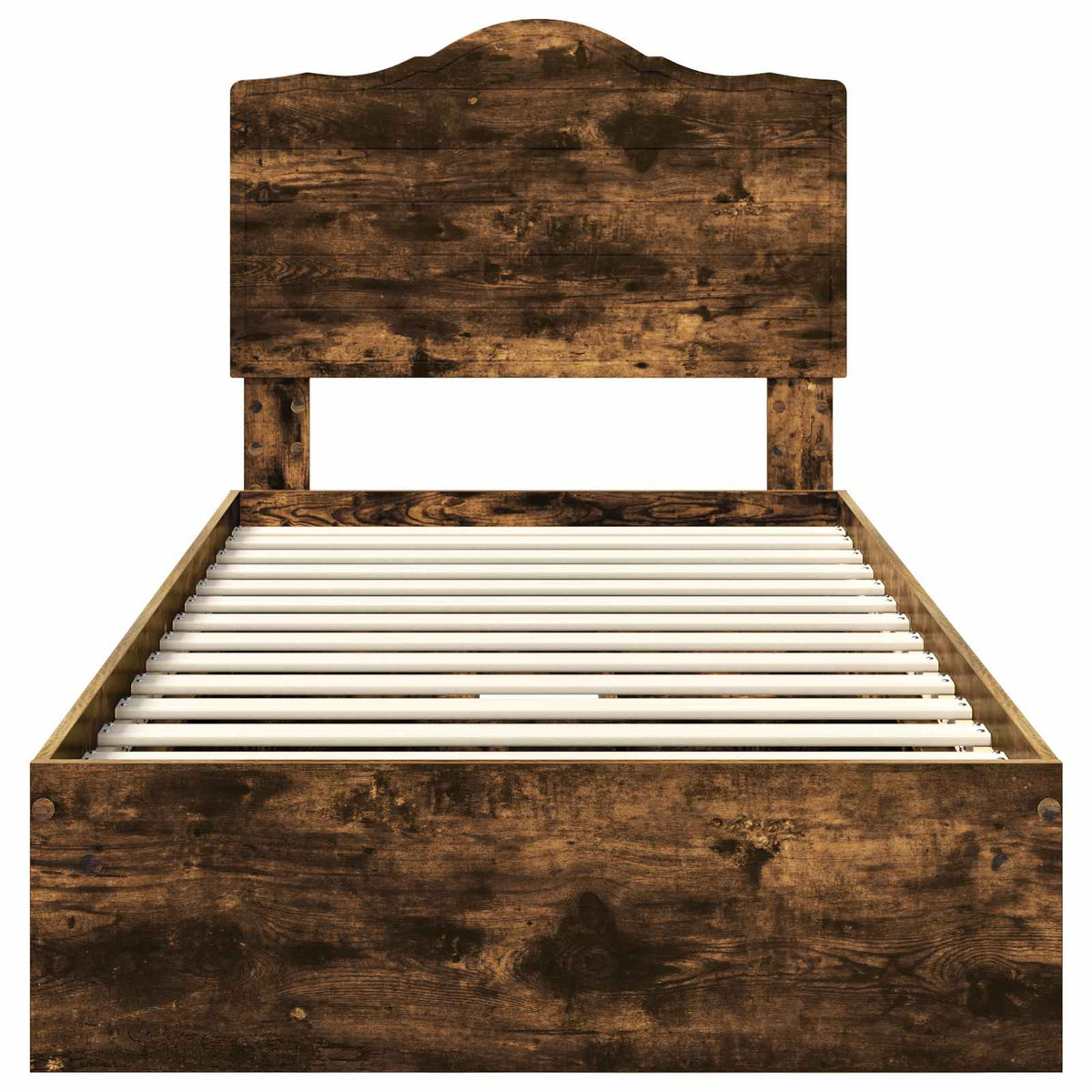 Krevet s od storage s ladicama Dimljeni hrast 70 x 190 cm