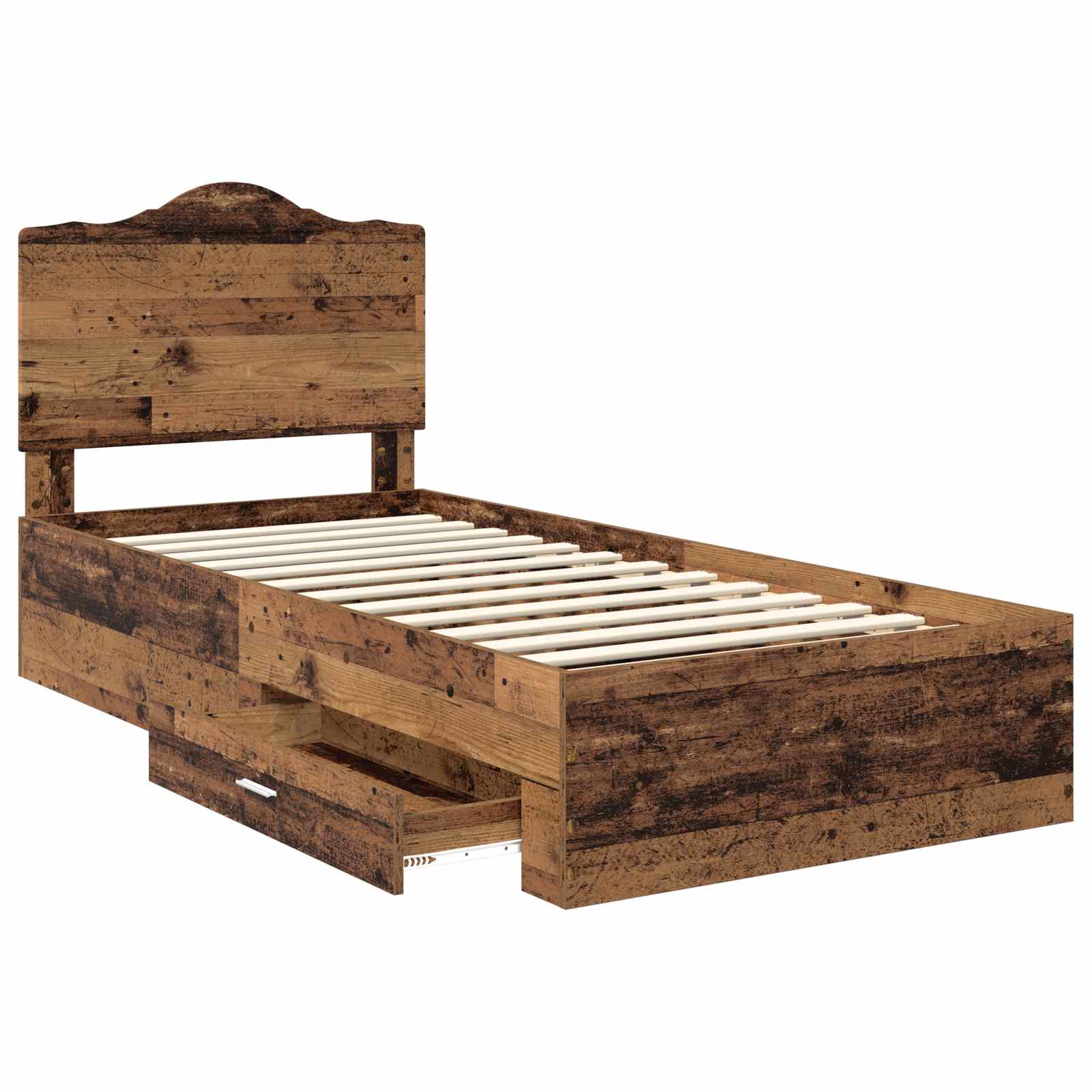 Krevetna konstrukcija Staro drvo 90 x 200 cm Konstruirano drvo