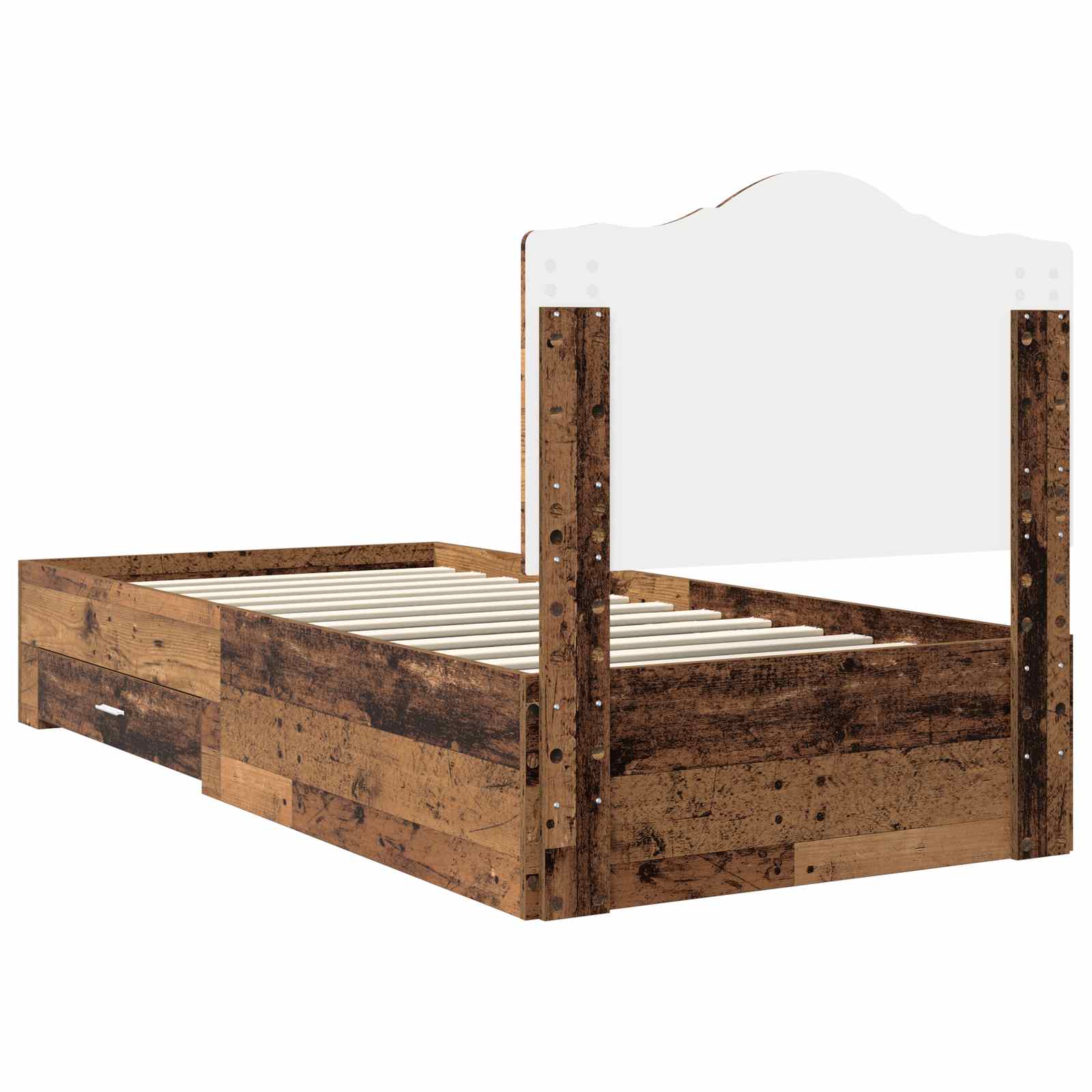 Krevetna konstrukcija Staro drvo 90 x 200 cm Konstruirano drvo