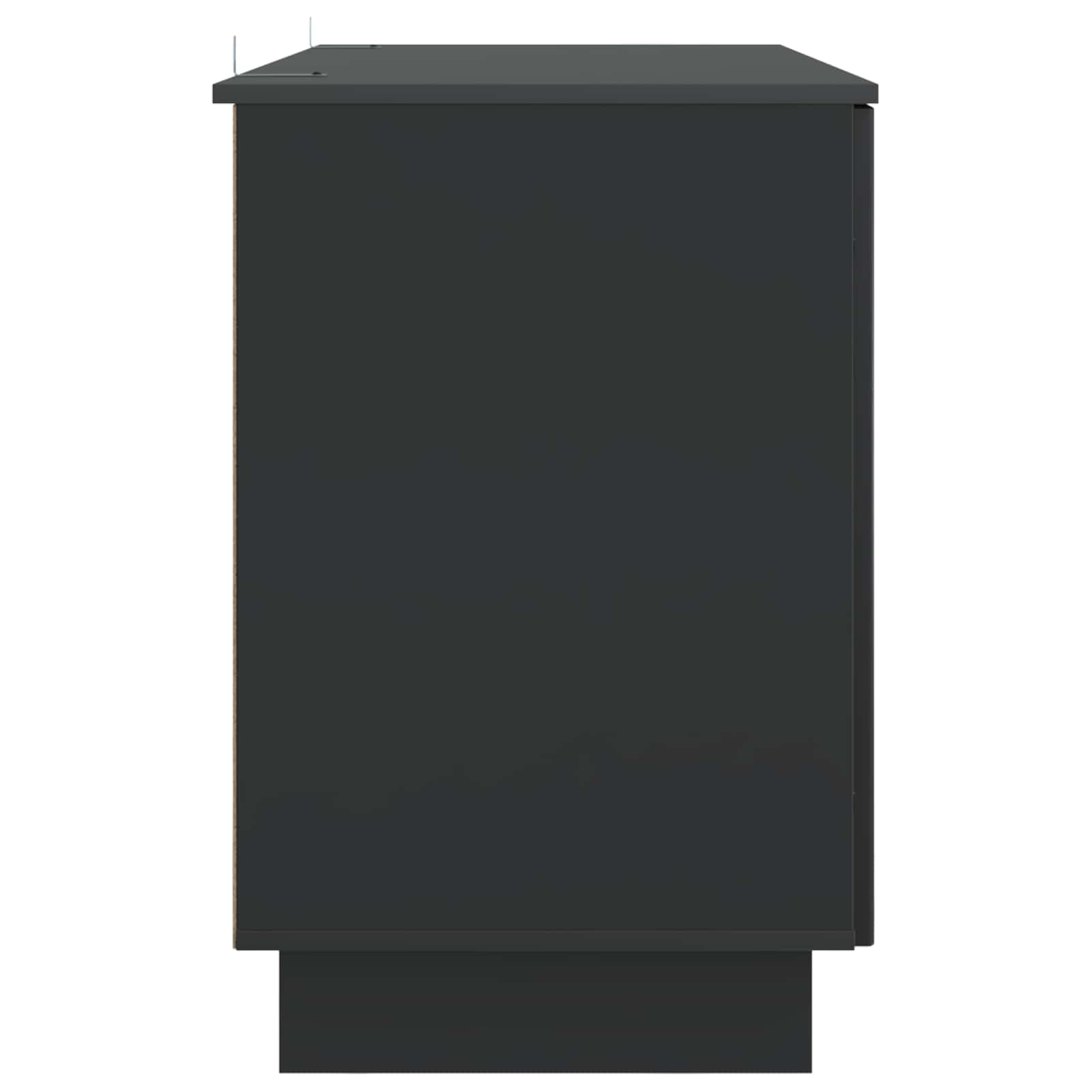 Stol Crna Konstruirano drvo 142,5 x 50 x 75 cm