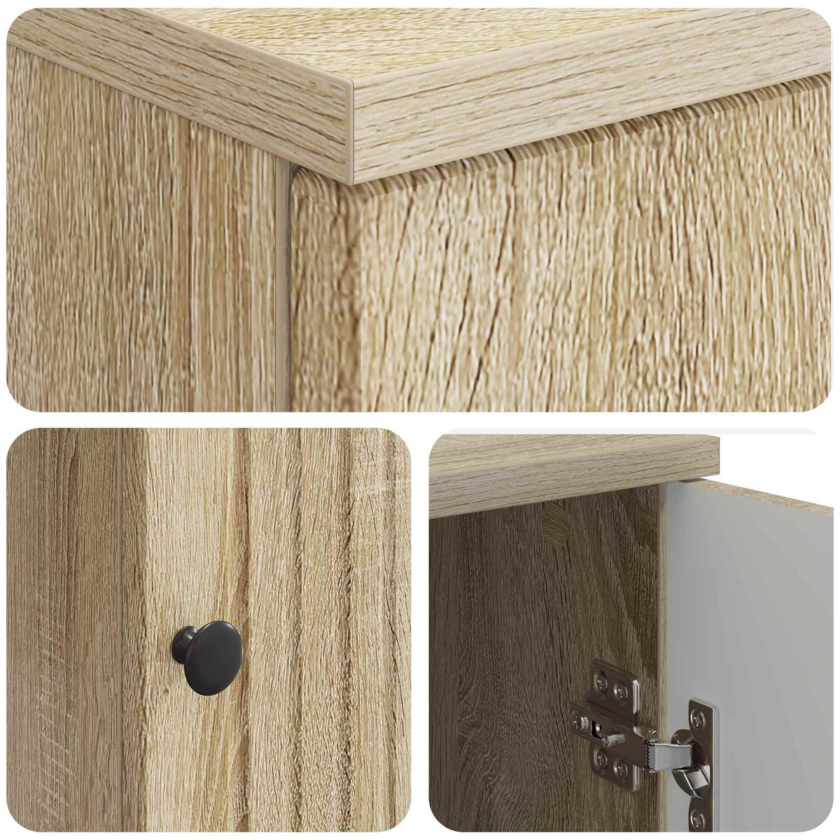 Stol s policom Sonoma 142,5 x 50 x 75 cm Konstruirano drvo