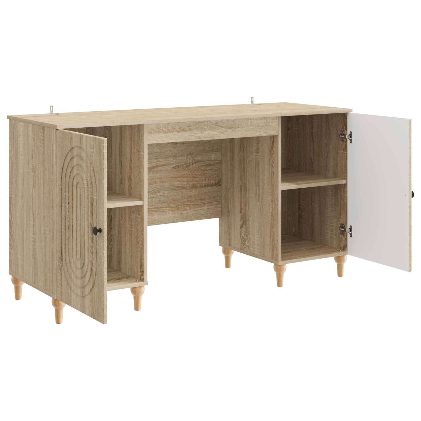 Stol s policom Sonoma 142,5 x 50 x 75 cm Konstruirano drvo