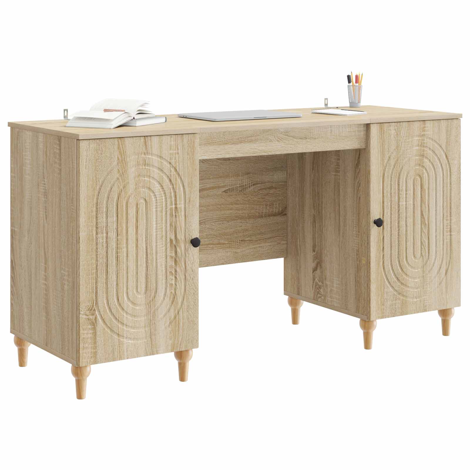 Stol s policom Sonoma 142,5 x 50 x 75 cm Konstruirano drvo