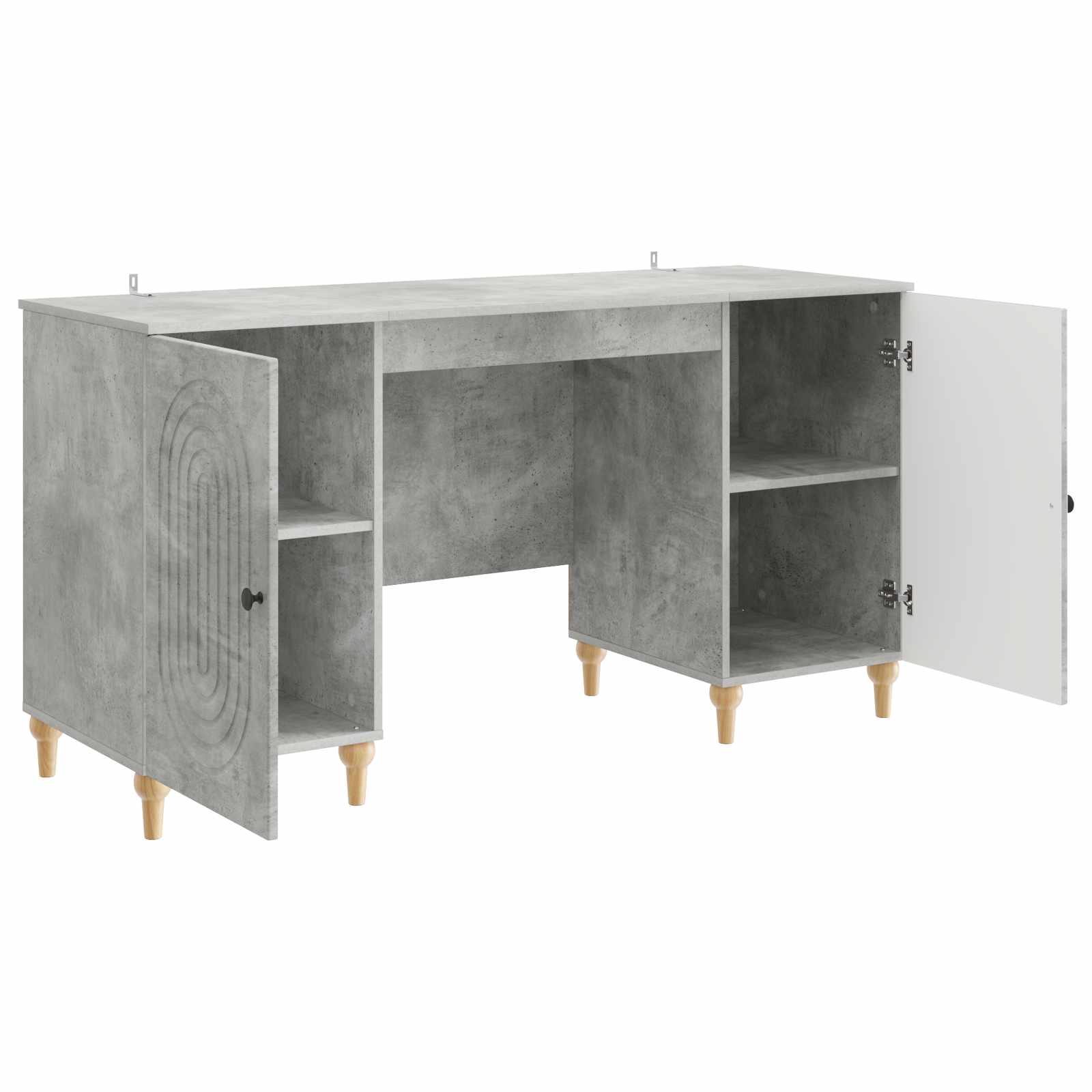 Stol Betonska siva 142,5 x 50 x 75 cm Konstruirano drvo