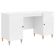 Stol Sjajno bijelo 142,5 x 50 x 75 cm Konstruirano drvo