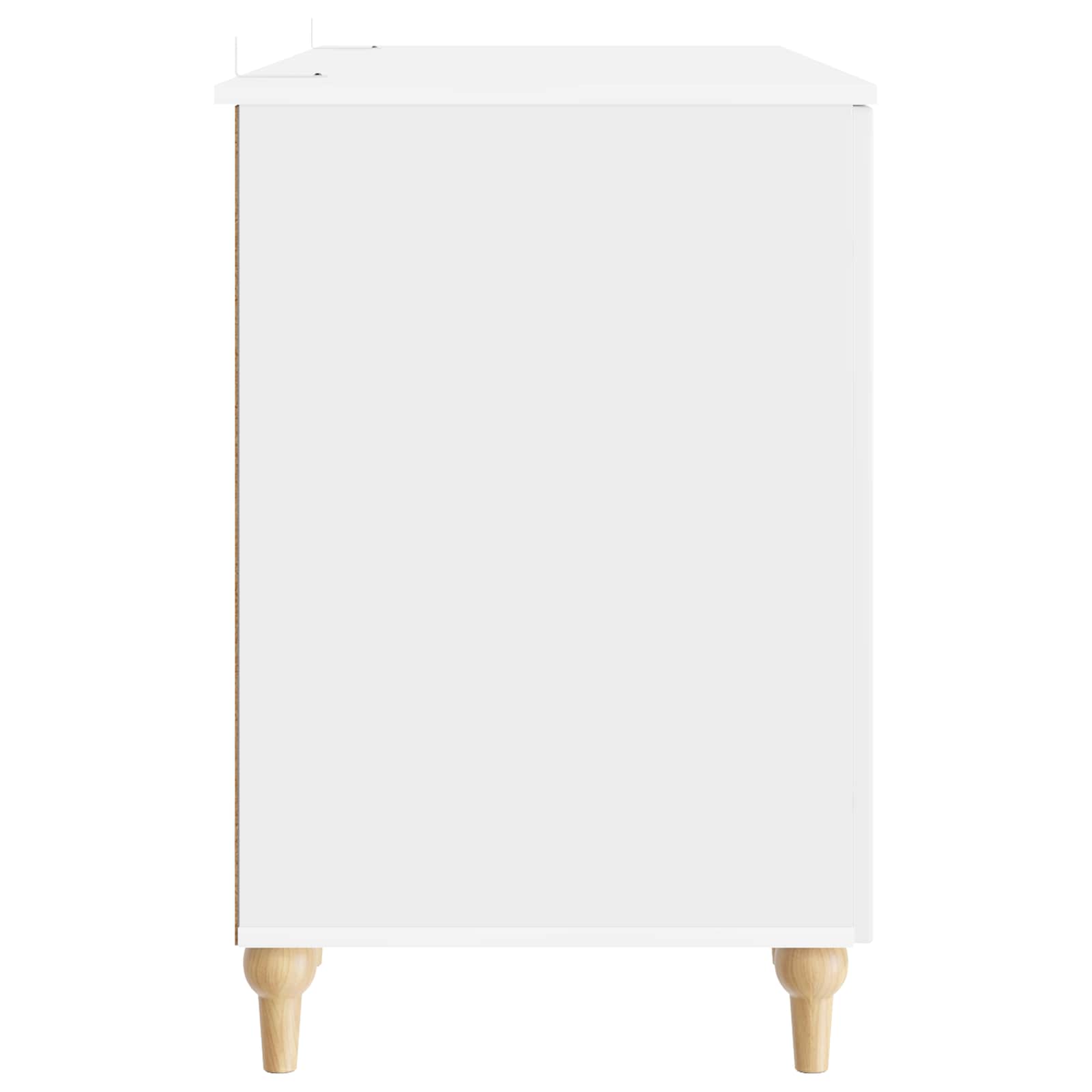 Stol Sjajno bijelo 142,5 x 50 x 75 cm Konstruirano drvo