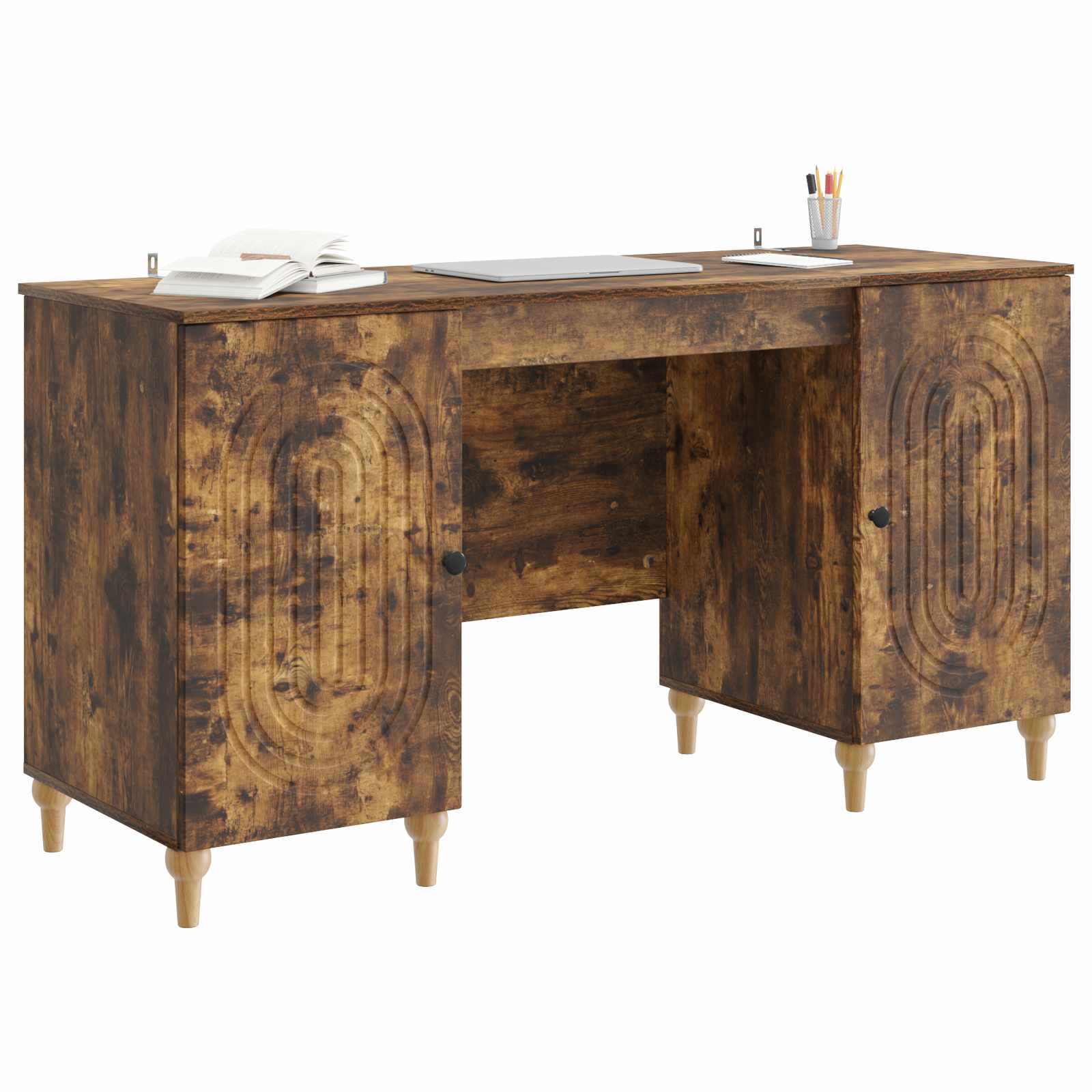 Stol Dimljeni hrast 142,5 x 50 x 75 cm Konstruirano drvo