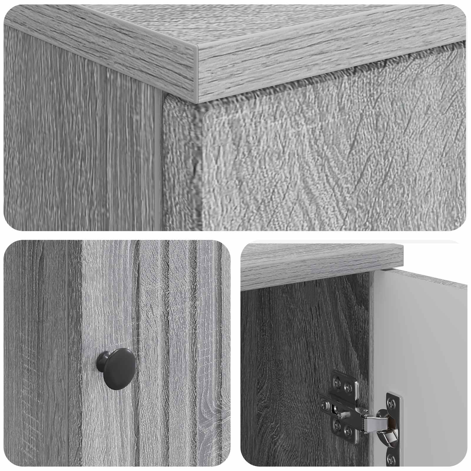 Stol s policom Siva sonoma 142,5 x 50 x 75 cm Konstruirano drvo