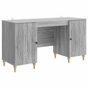 Stol s policom Siva sonoma 142,5 x 50 x 75 cm Konstruirano drvo