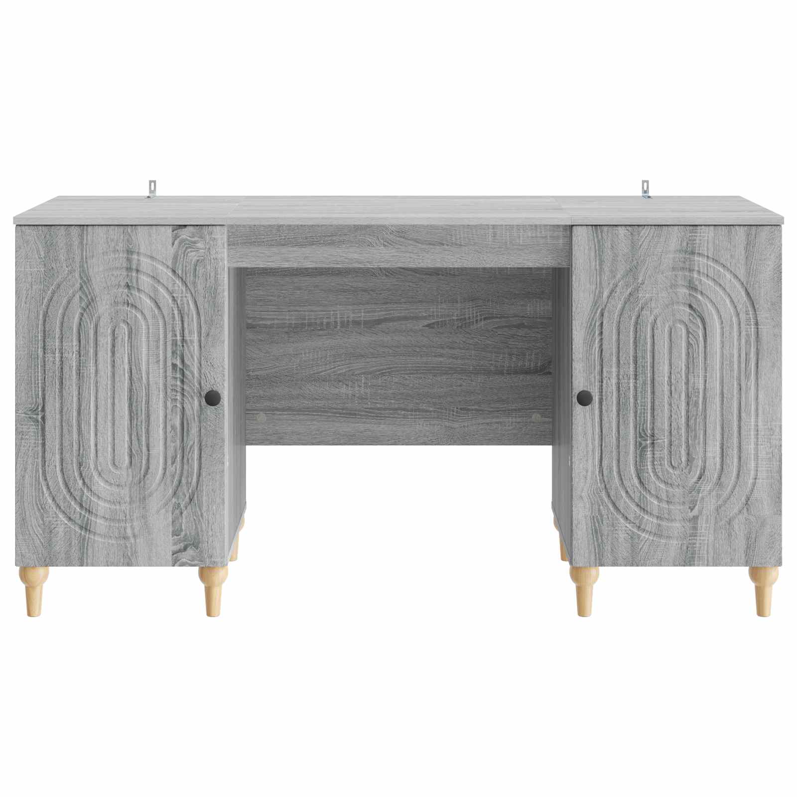 Stol s policom Siva sonoma 142,5 x 50 x 75 cm Konstruirano drvo