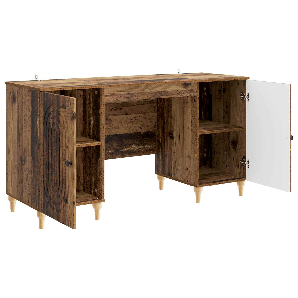 Stol s policom Staro drvo 142,5 x 50 x 75 cm Konstruirano drvo