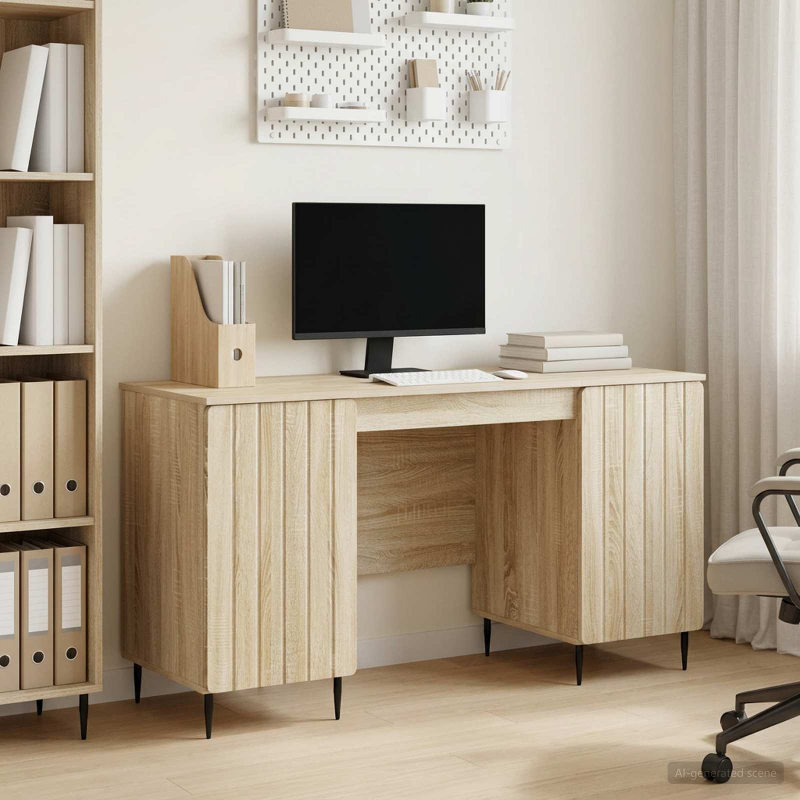Stol Hrast sonoma 142,5 x 50 x 75 cm Konstruirano drvo