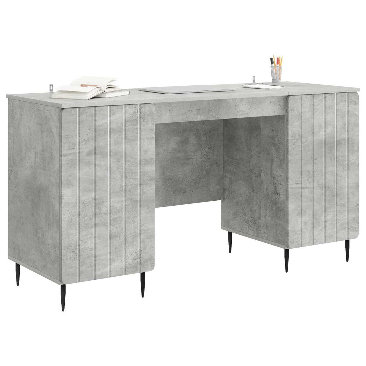 Stol Betonska siva 142,5 x 50 x 75 cm Konstruirano drvo