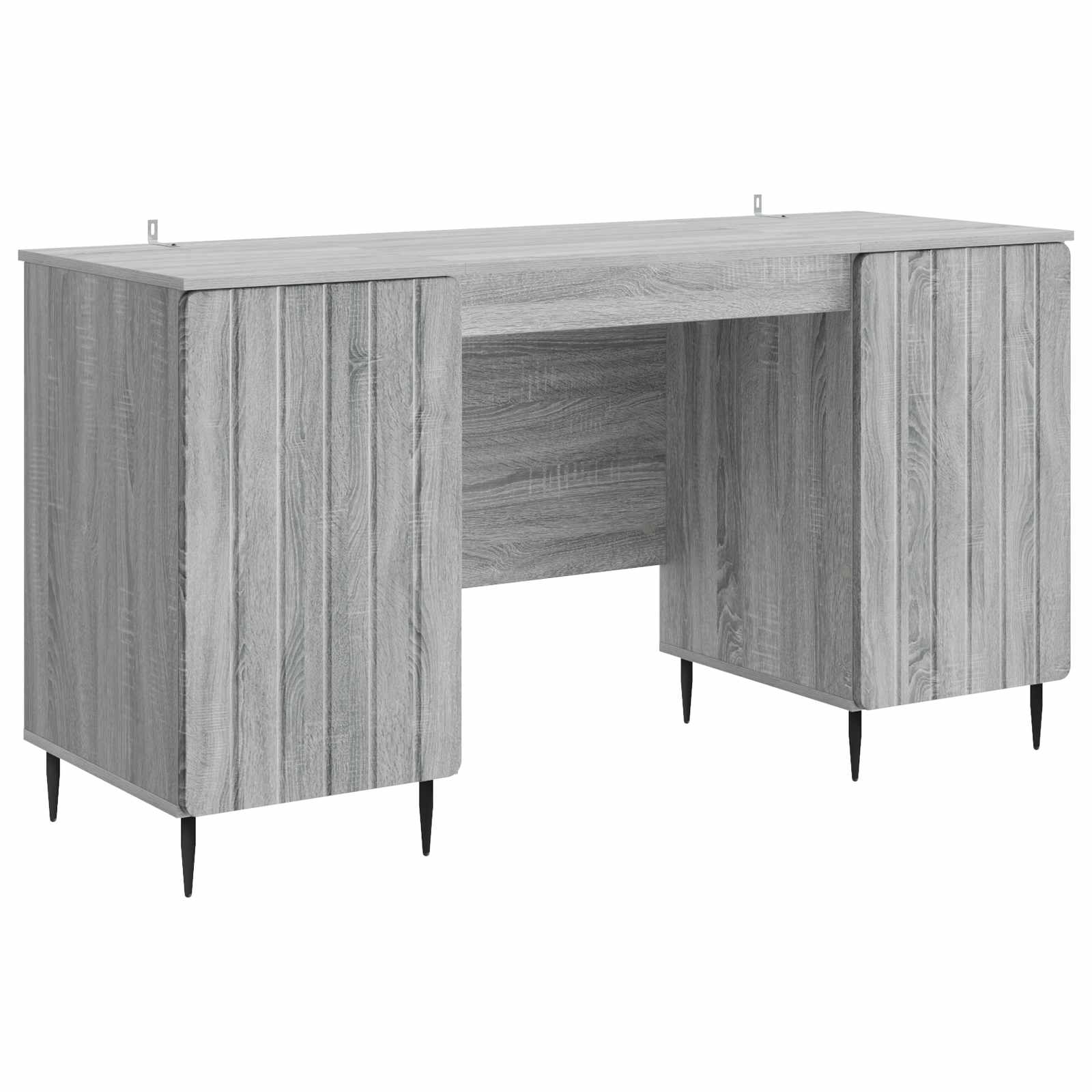 Stol s policom Siva sonoma 142,5 x 50 x 75 cm Konstruirano drvo