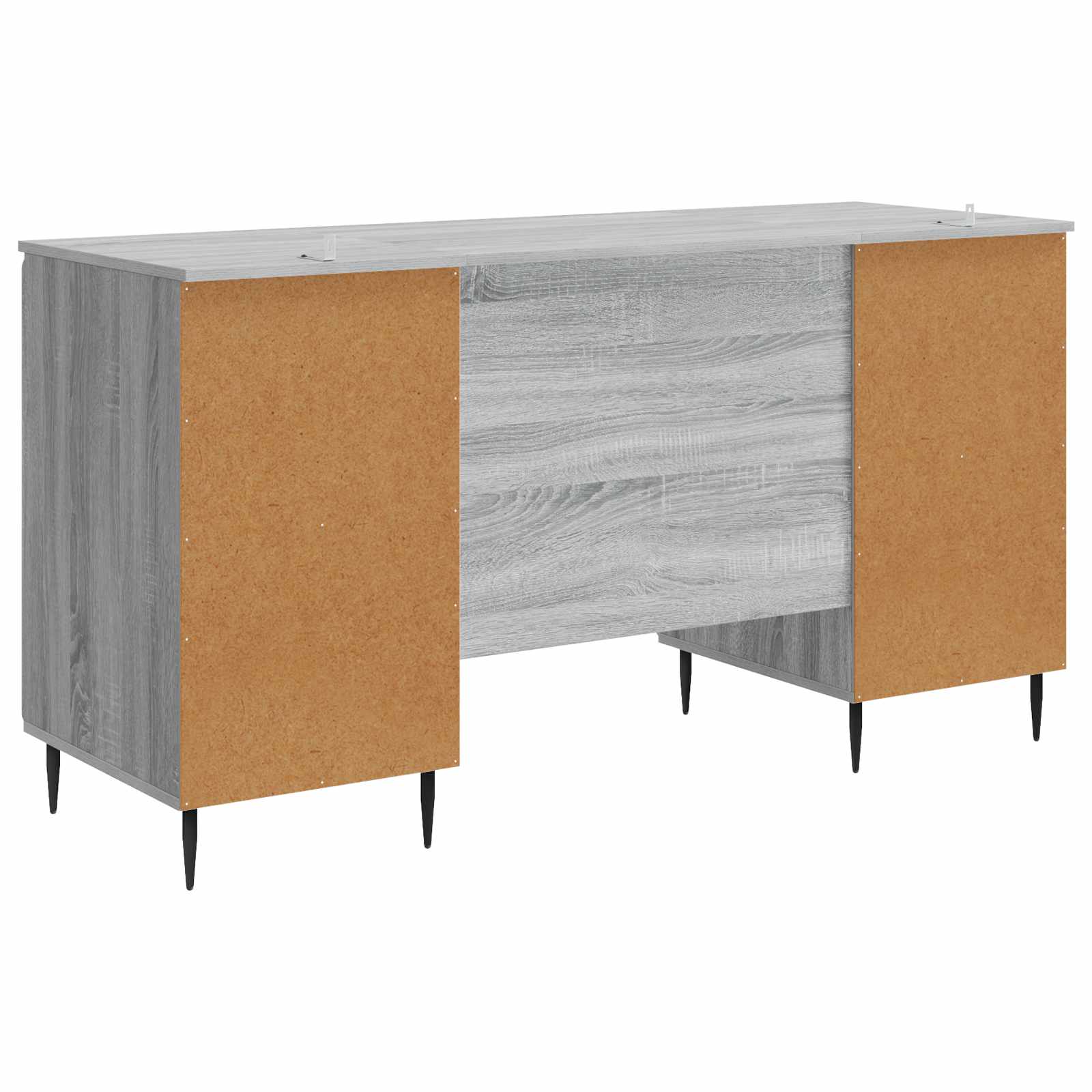 Stol s policom Siva sonoma 142,5 x 50 x 75 cm Konstruirano drvo
