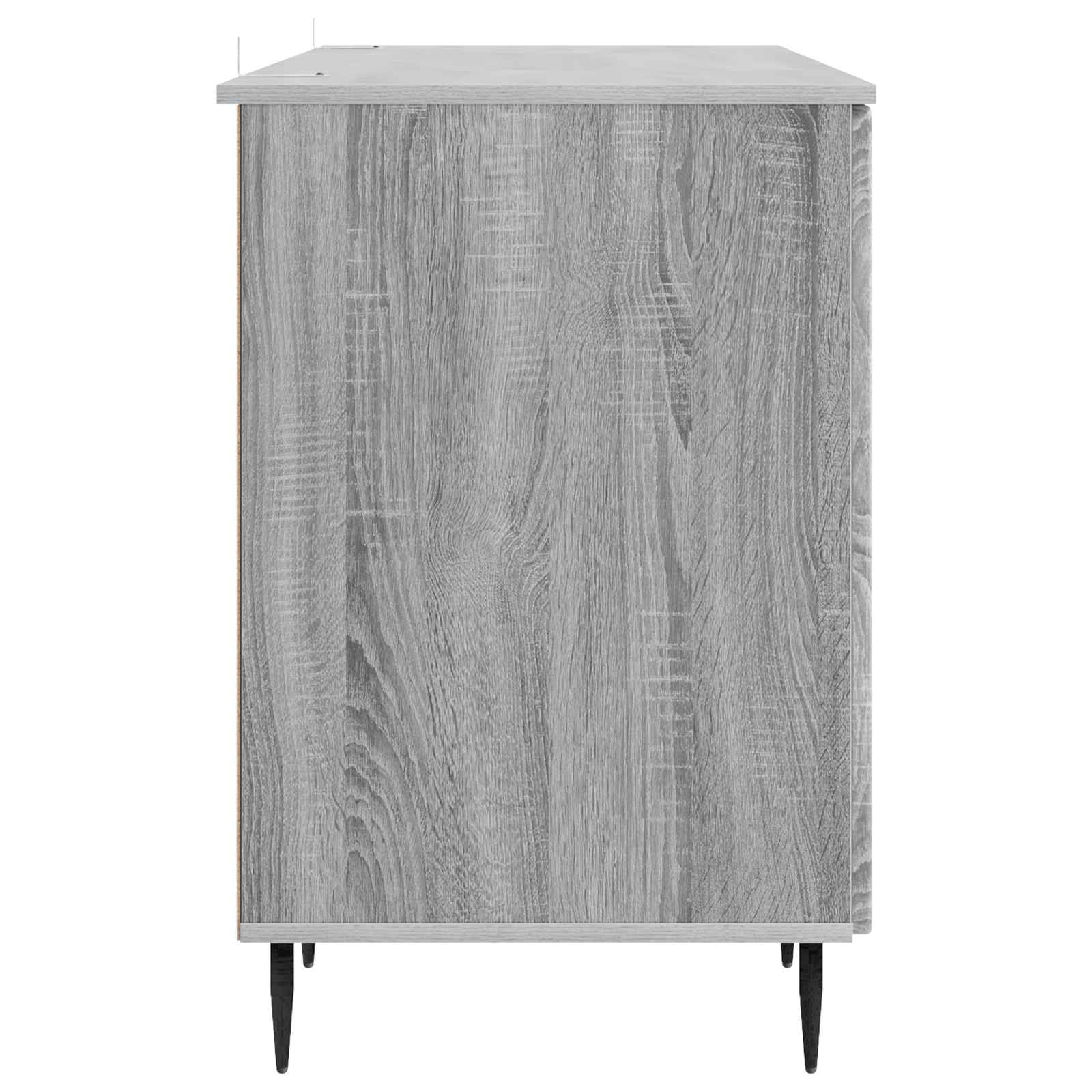 Stol s policom Siva sonoma 142,5 x 50 x 75 cm Konstruirano drvo