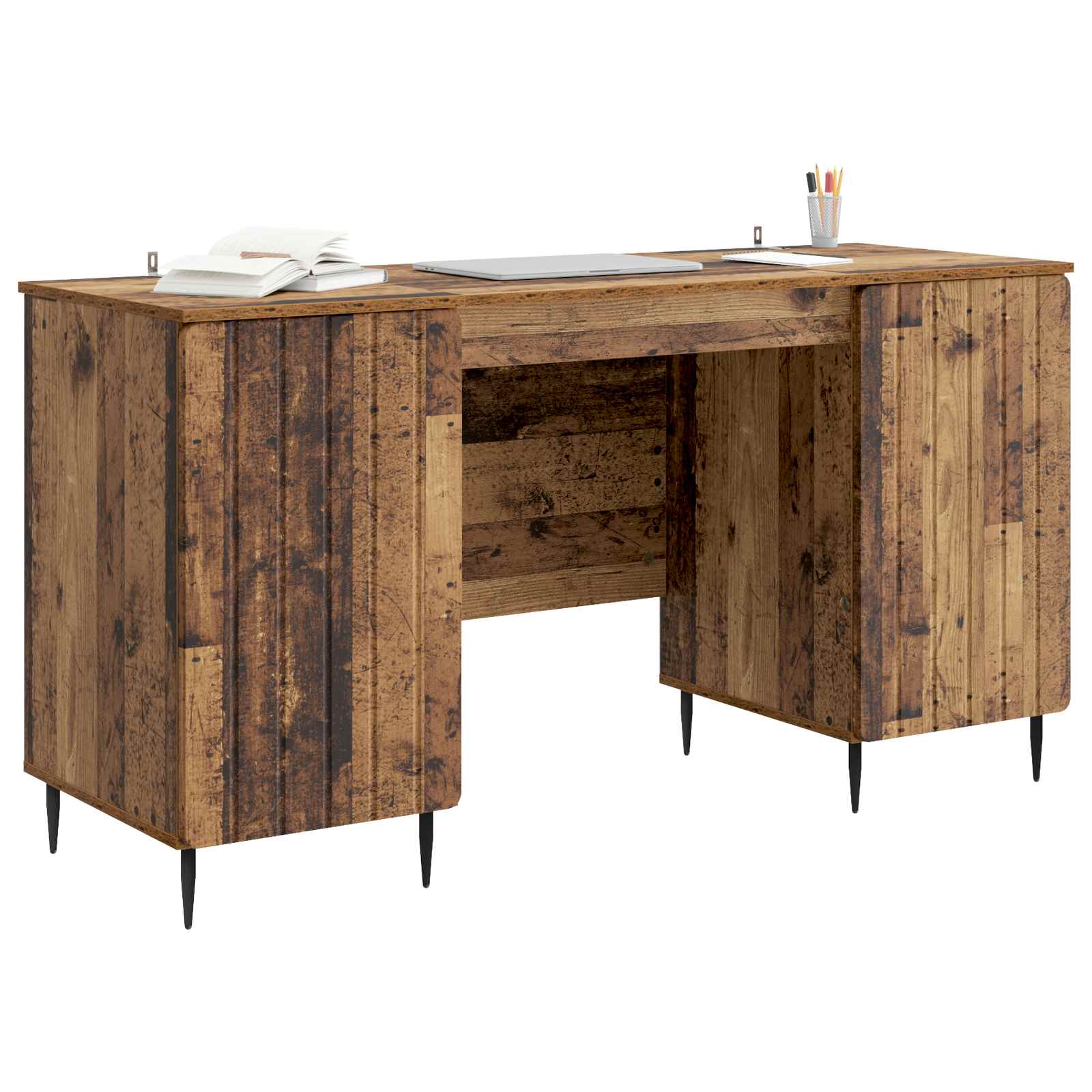 Stol s policom Staro drvo 142,5 x 50 x 75 cm Konstruirano drvo