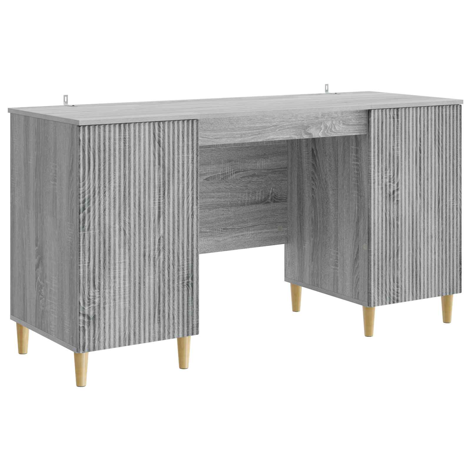 Stol s policom Siva sonoma 142,5 x 50 x 75 cm Konstruirano drvo