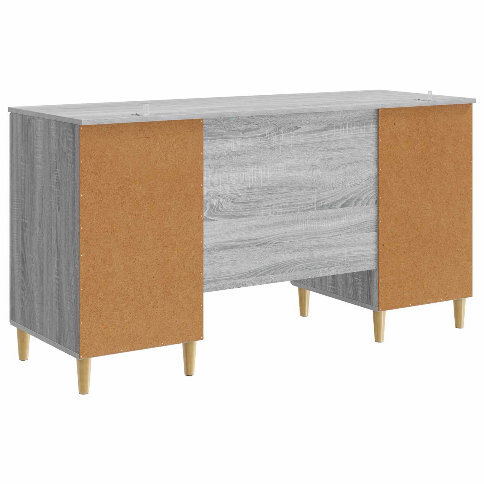 Stol s policom Siva sonoma 142,5 x 50 x 75 cm Konstruirano drvo