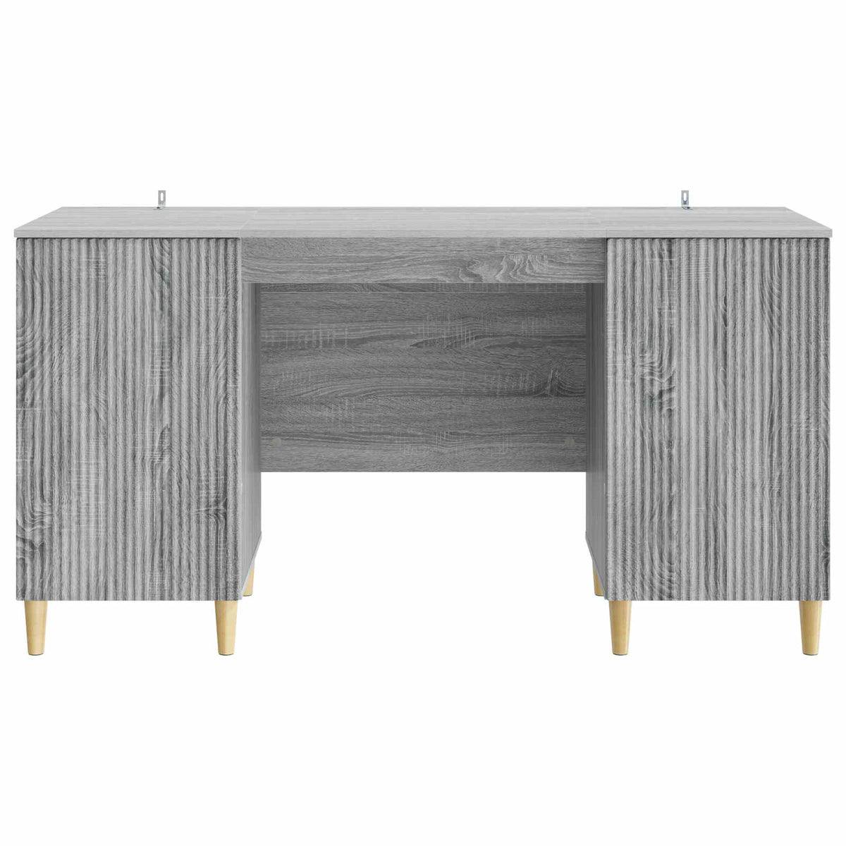Stol s policom Siva sonoma 142,5 x 50 x 75 cm Konstruirano drvo
