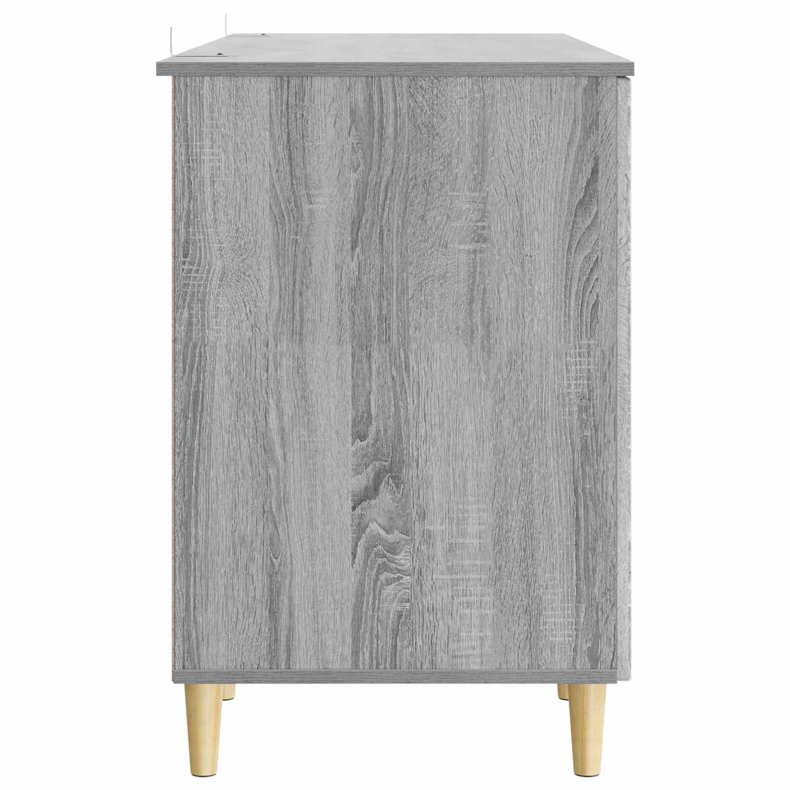 Stol s policom Siva sonoma 142,5 x 50 x 75 cm Konstruirano drvo