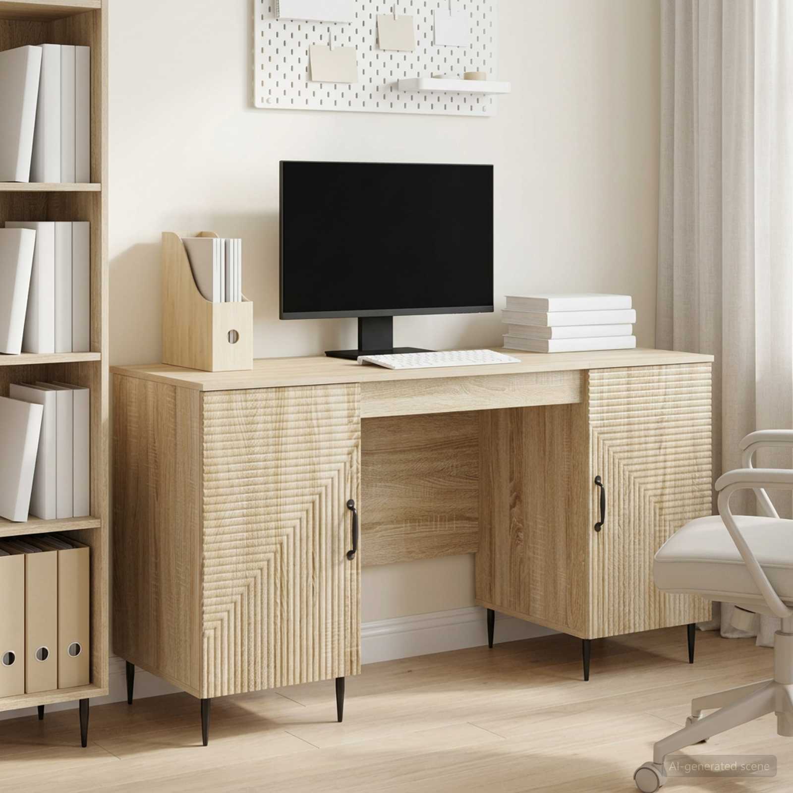 Stol Hrast sonoma 142,5 x 50 x 75 cm Konstruirano drvo