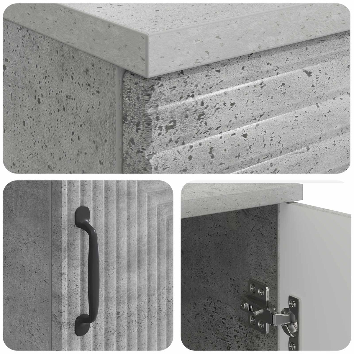 Stol Betonska siva 142,5 x 50 x 75 cm Konstruirano drvo