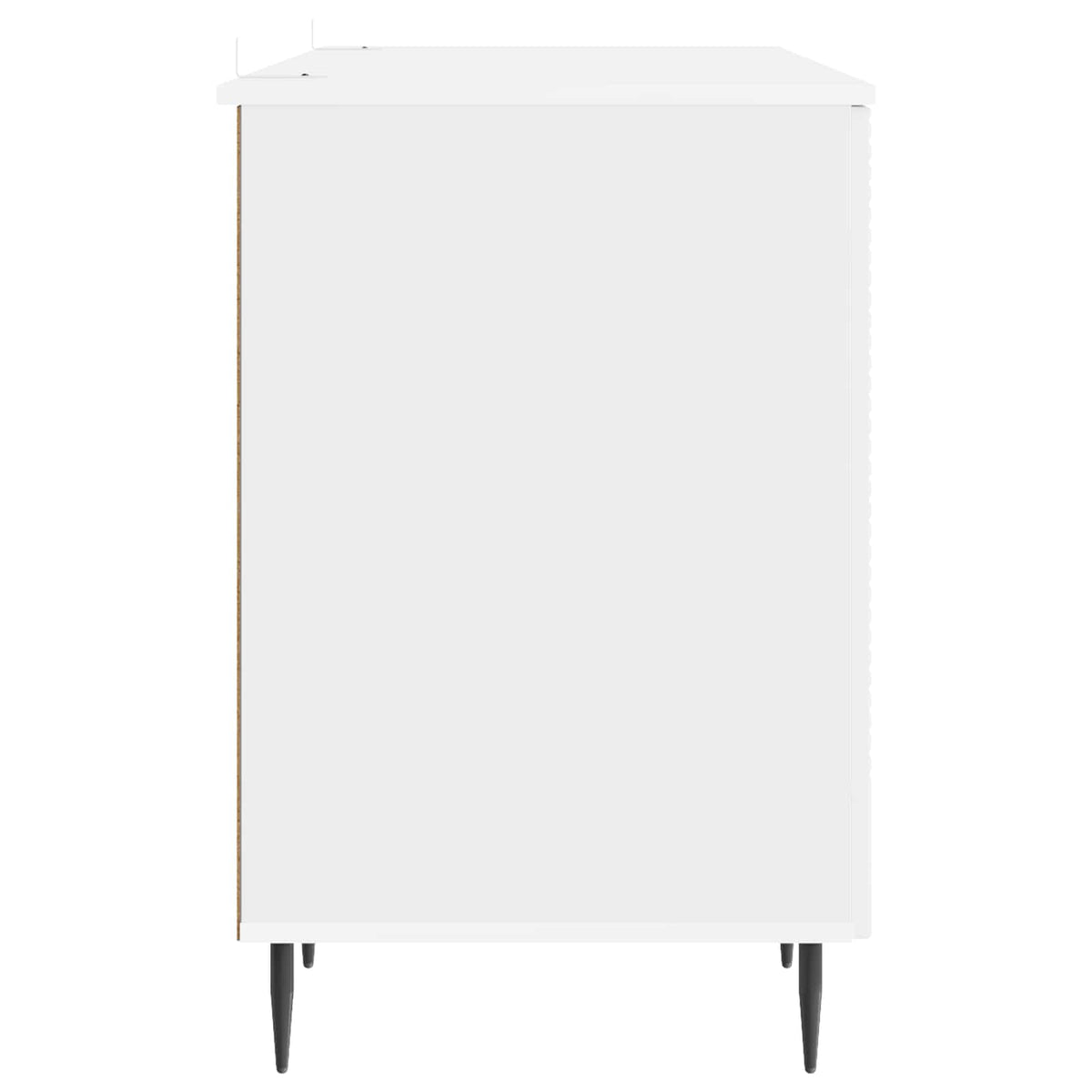 Stol Bijela visokog sjaja 142,5 x 50 x 75 cm Konstruirano drvo