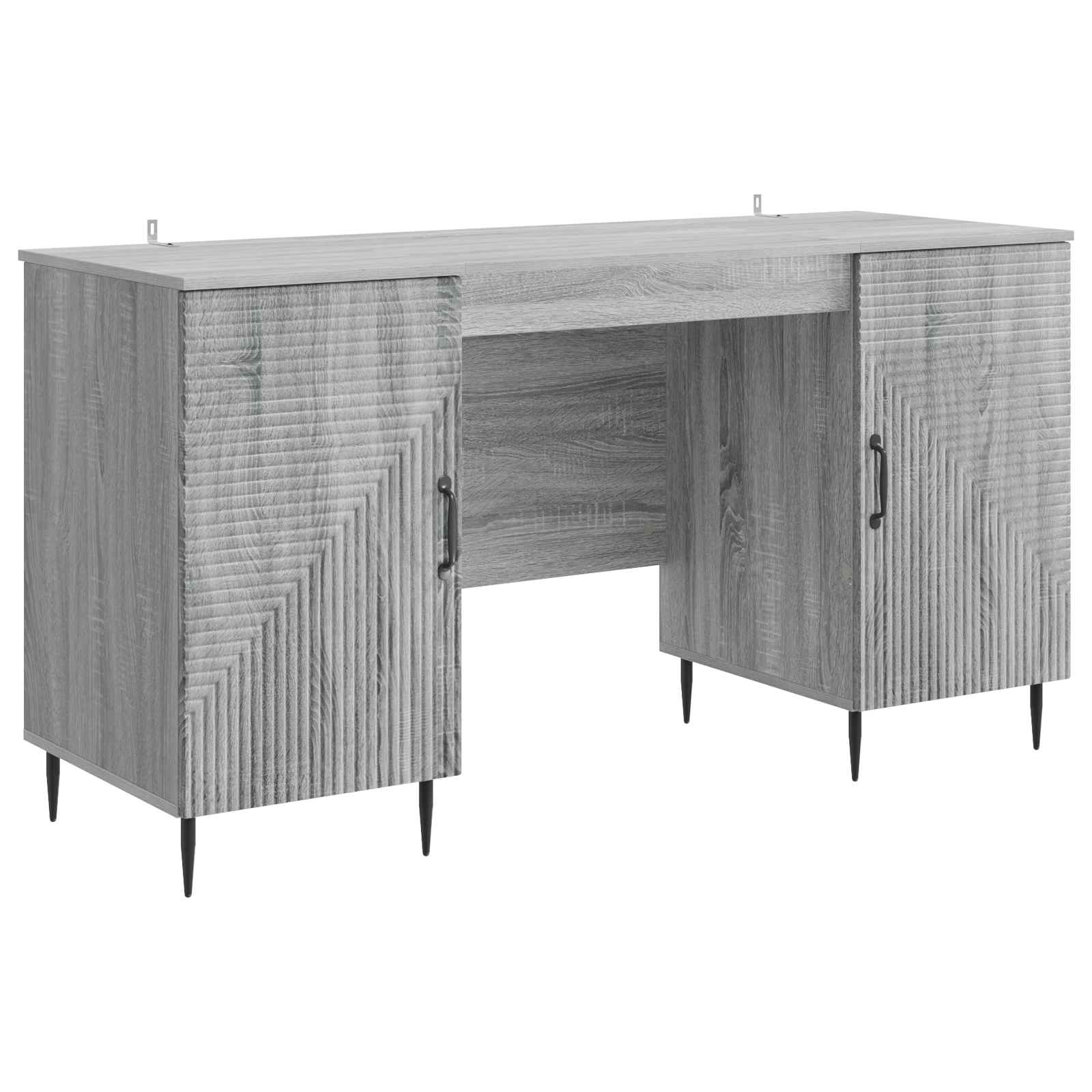 Stol s policom Siva sonoma 142,5 x 50 x 75 cm Konstruirano drvo