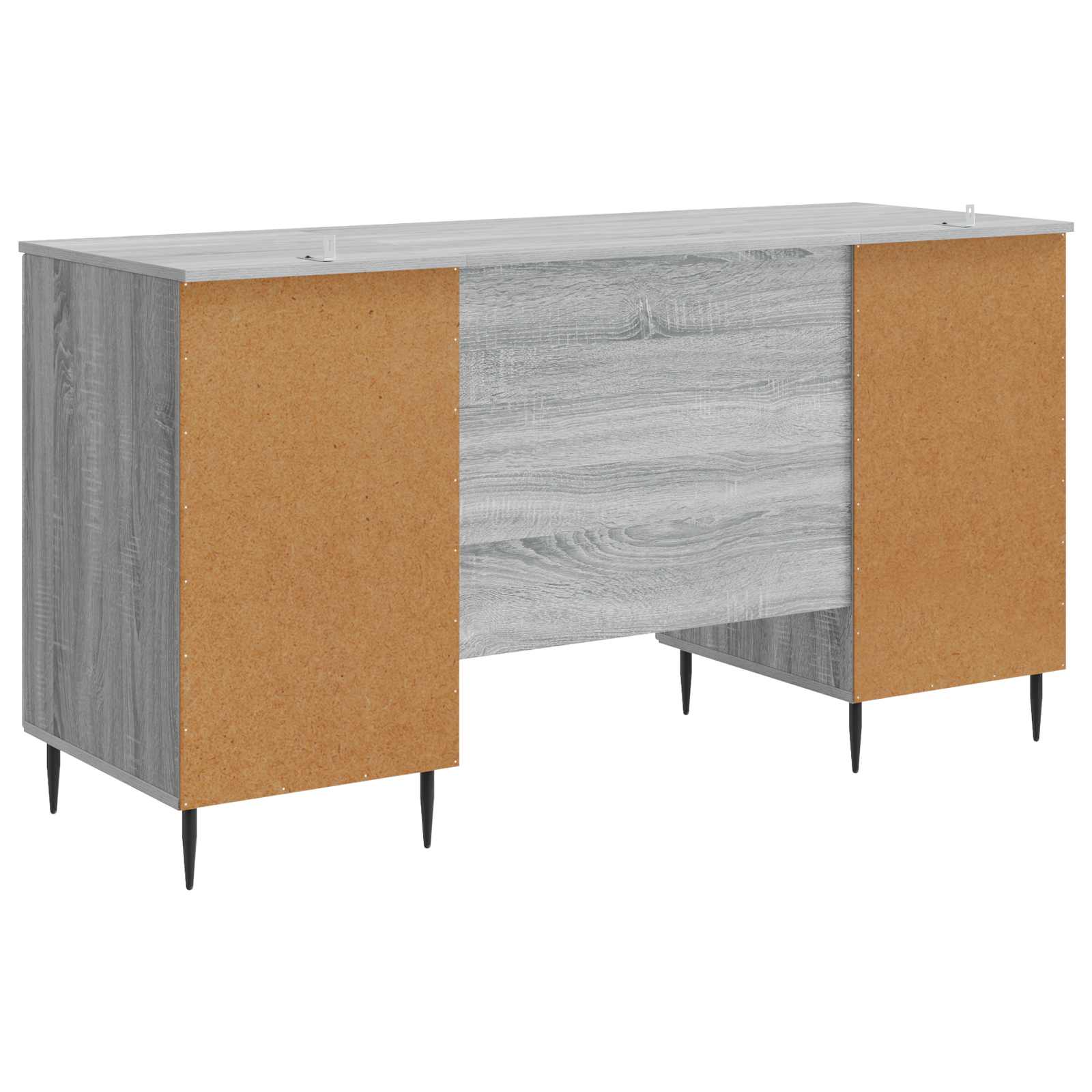 Stol s policom Siva sonoma 142,5 x 50 x 75 cm Konstruirano drvo