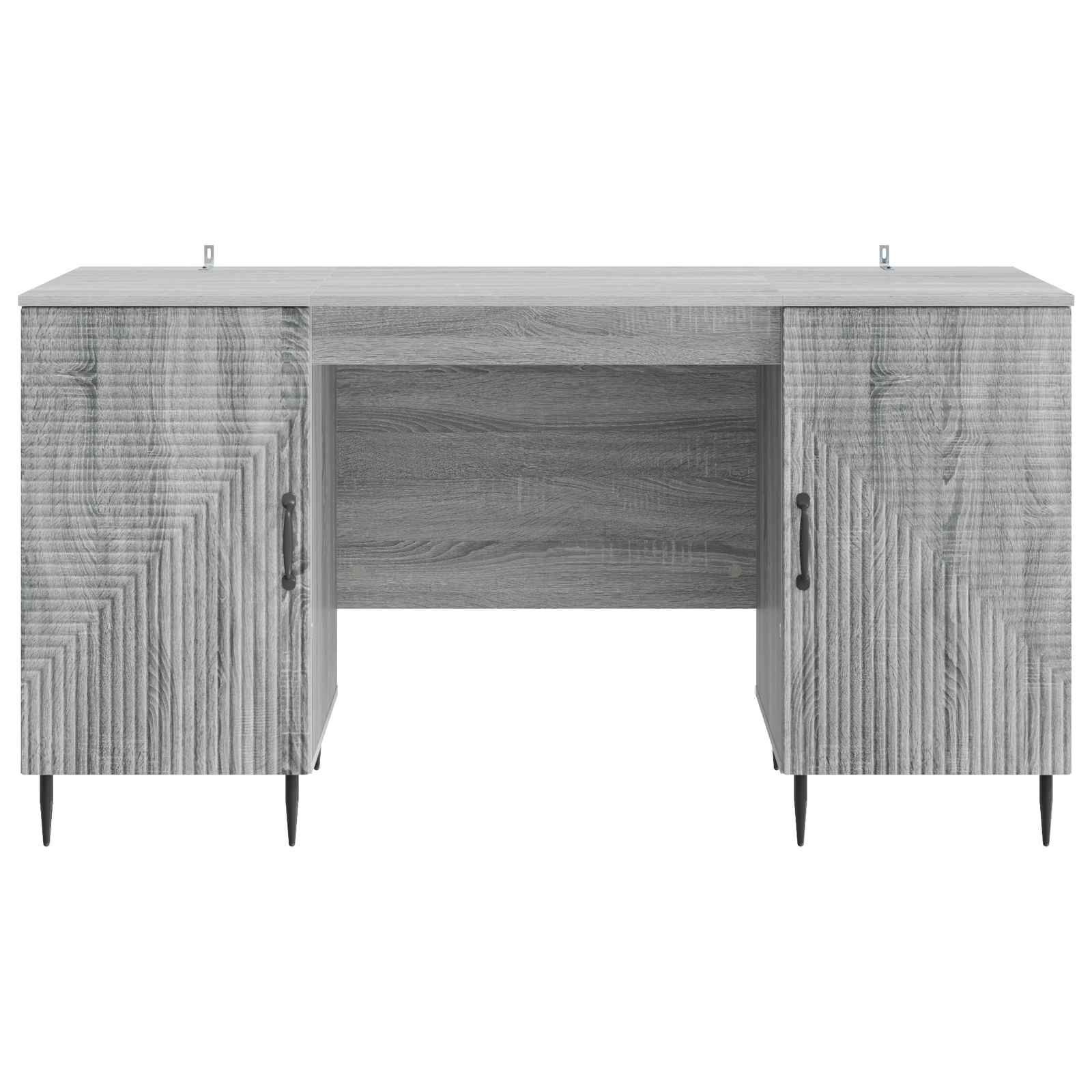 Stol s policom Siva sonoma 142,5 x 50 x 75 cm Konstruirano drvo