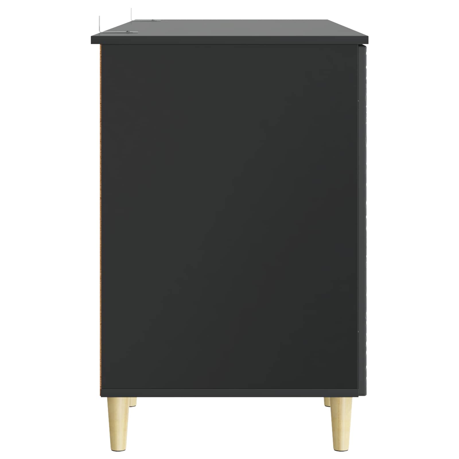 Stol Crna Konstruirano drvo 142,5 x 50 x 75 cm