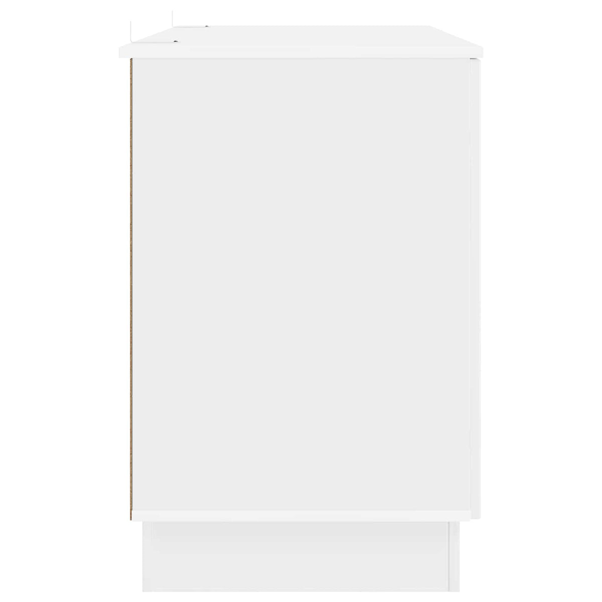 Stol Bijela visokog sjaja 142,5 x 50 x 75 cm Konstruirano drvo