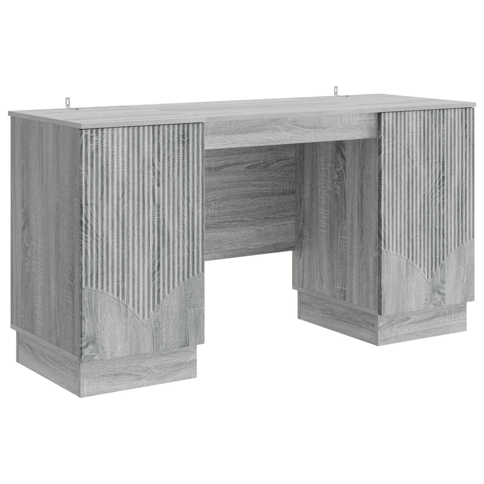 Stol s policom Siva sonoma 142,5 x 50 x 75 cm Konstruirano drvo