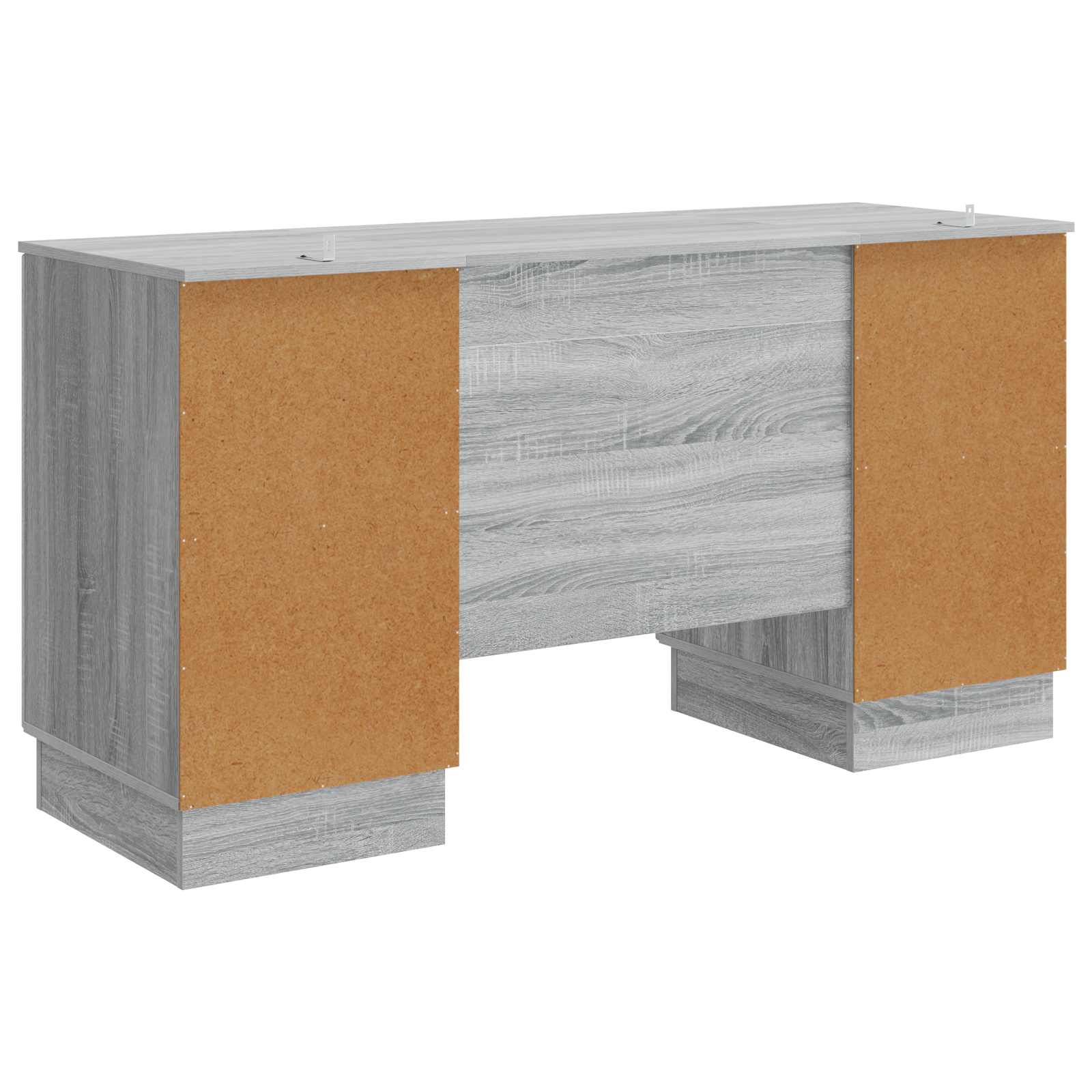 Stol s policom Siva sonoma 142,5 x 50 x 75 cm Konstruirano drvo