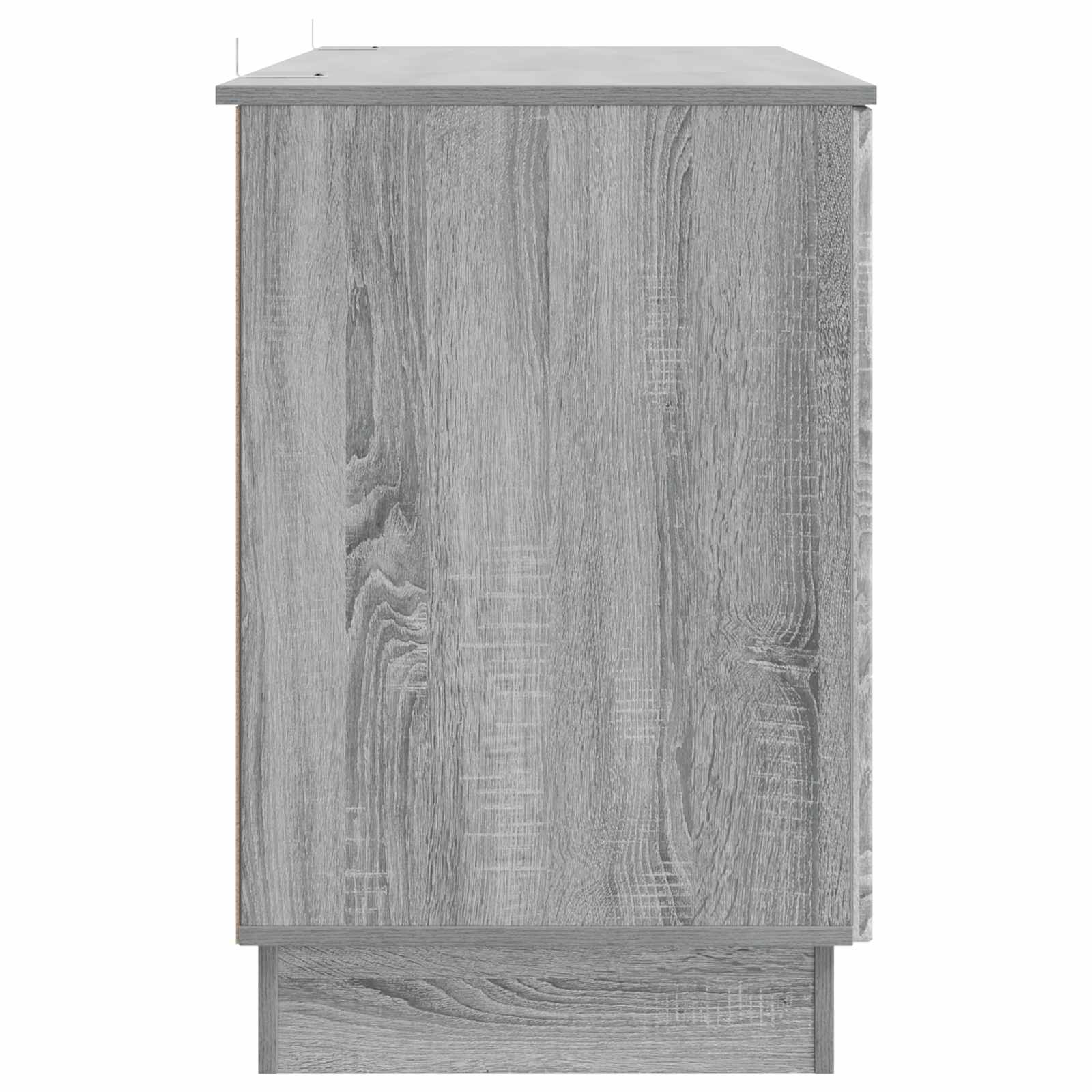 Stol s policom Siva sonoma 142,5 x 50 x 75 cm Konstruirano drvo