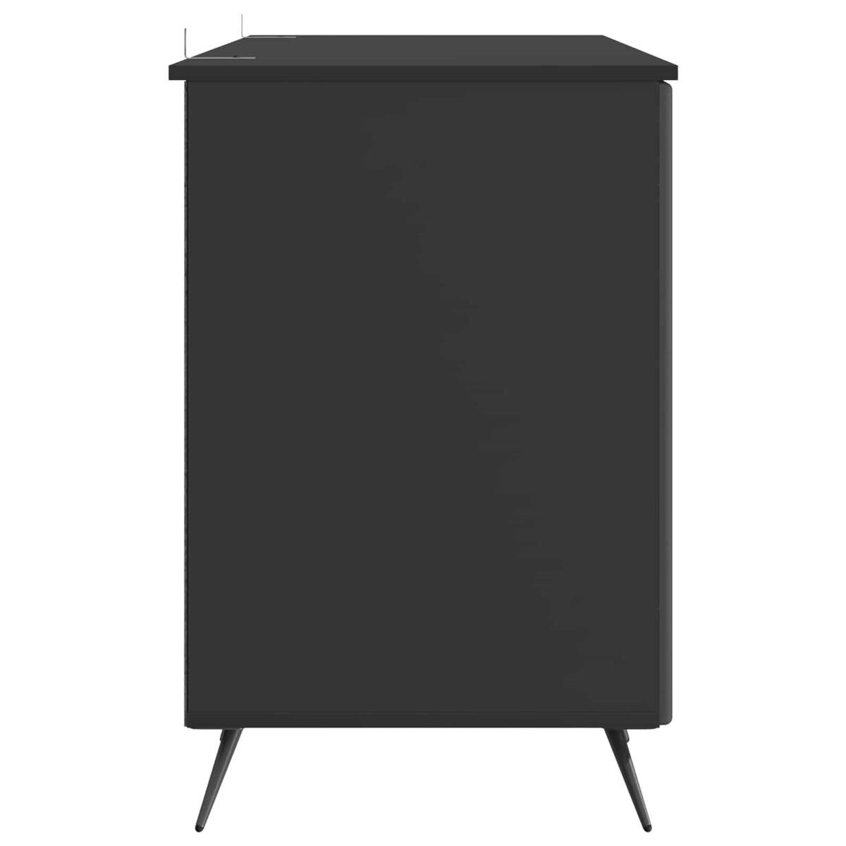Stol Crna 142,5 x 50 x 75 cm Konstruirano drvo