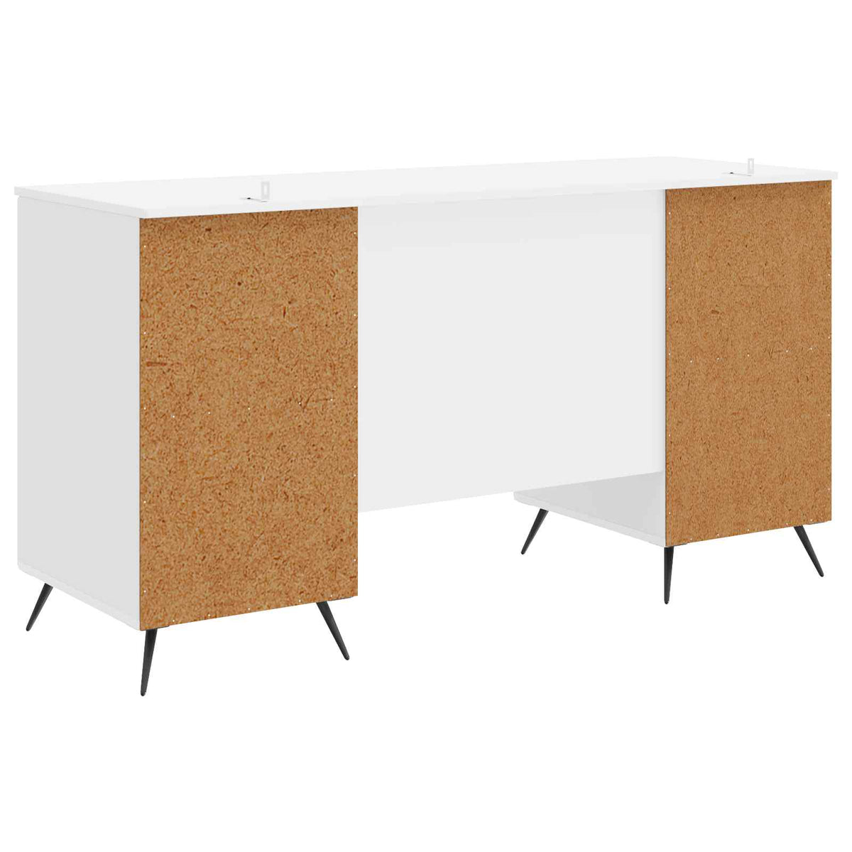 Stol Bijela visokog sjaja 142,5 x 50 x 75 cm Konstruirano drvo