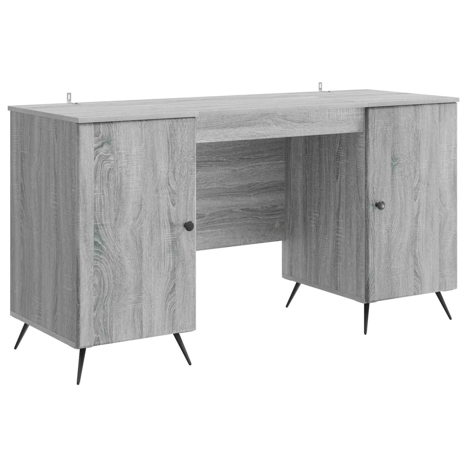Stol s policom Siva sonoma 142,5 x 50 x 75 cm Konstruirano drvo