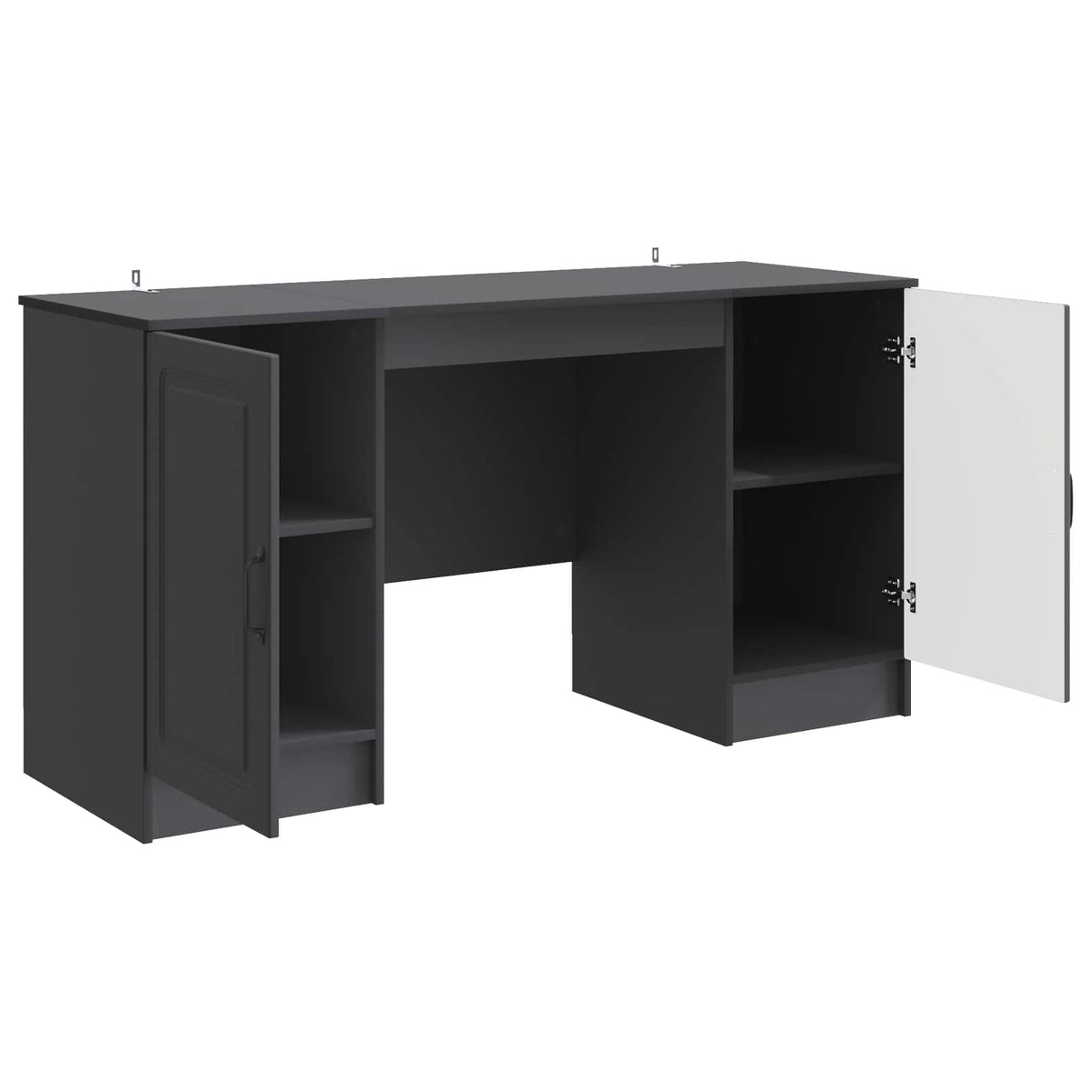 Stol Crna 142,5 x 50 x 75 cm Konstruirano drvo