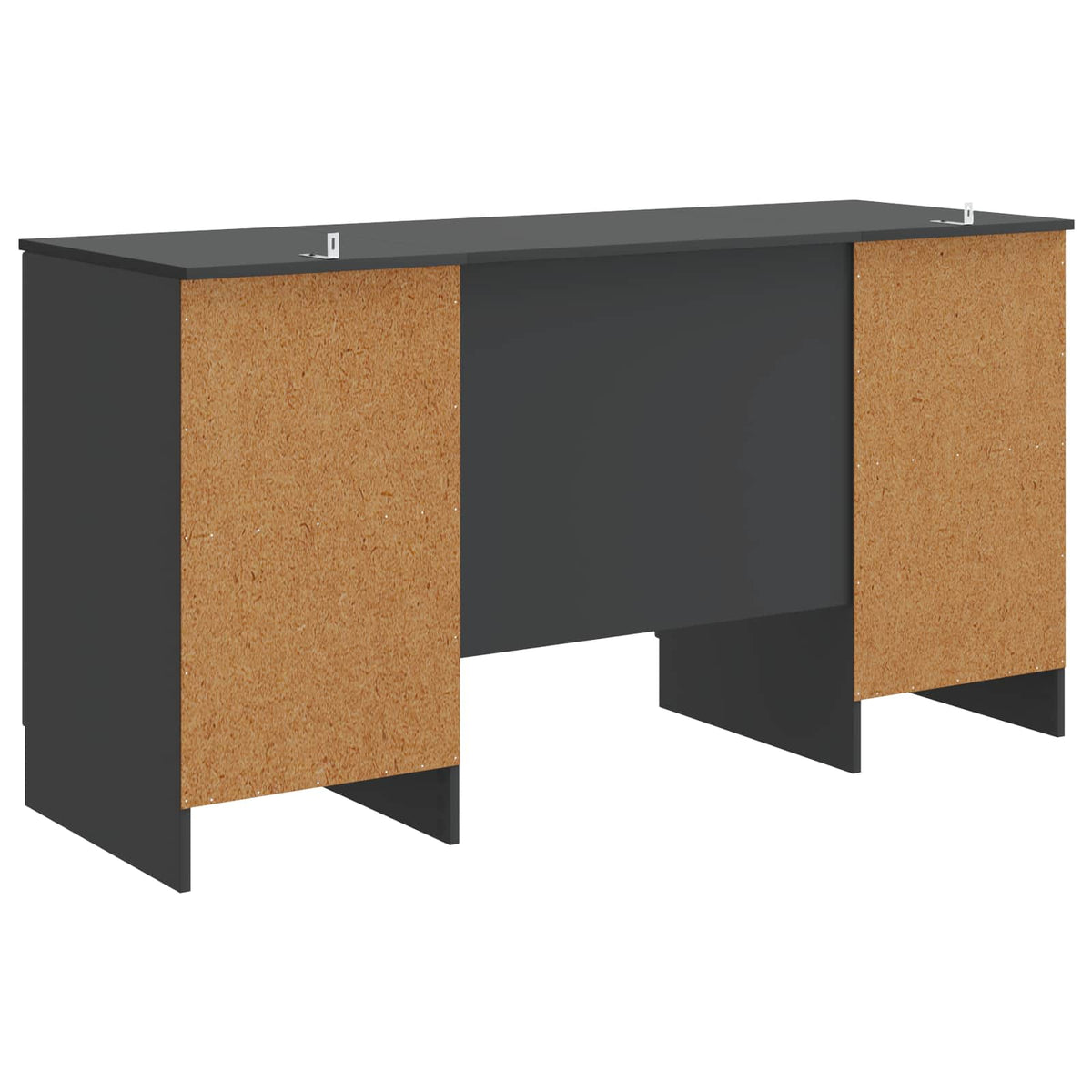 Stol Crna 142,5 x 50 x 75 cm Konstruirano drvo